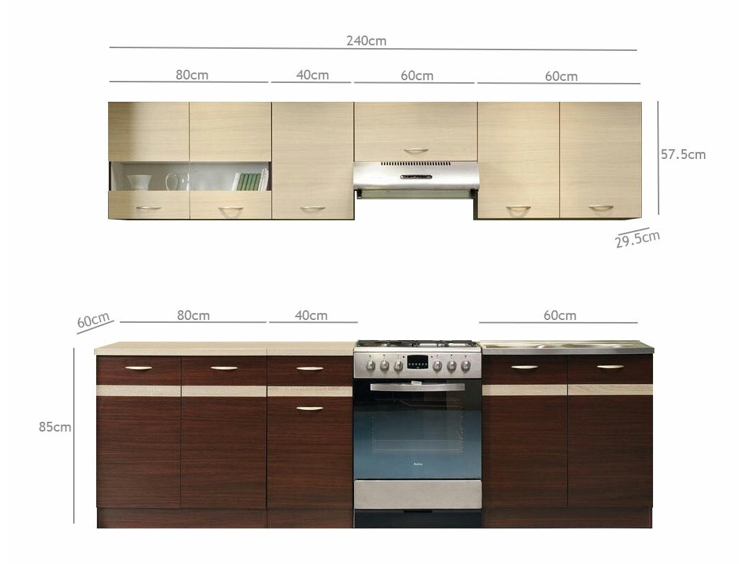 Модульный кухонный гарнитур Eli Mix 102