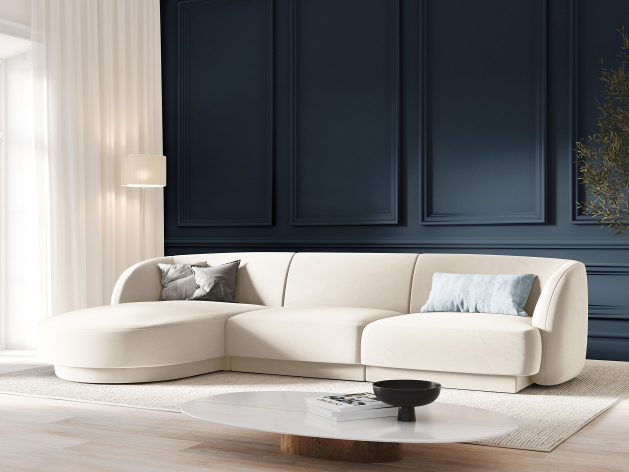 Moduļu stūra dīvāns Tivlomi 102 (Bluvel 22)