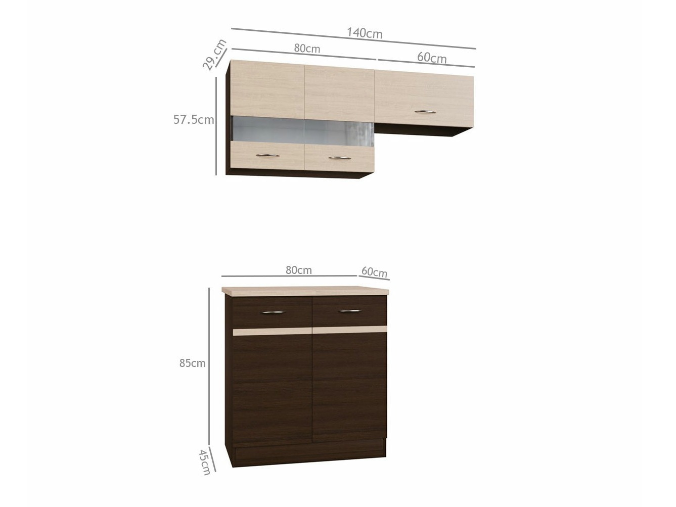 Модульный кухонный гарнитур Eli Dark 116