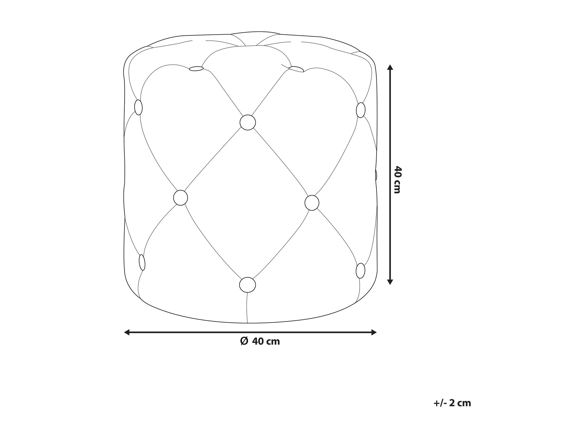 Pufs Berwyn 1598 (Gaiši pelēks)
