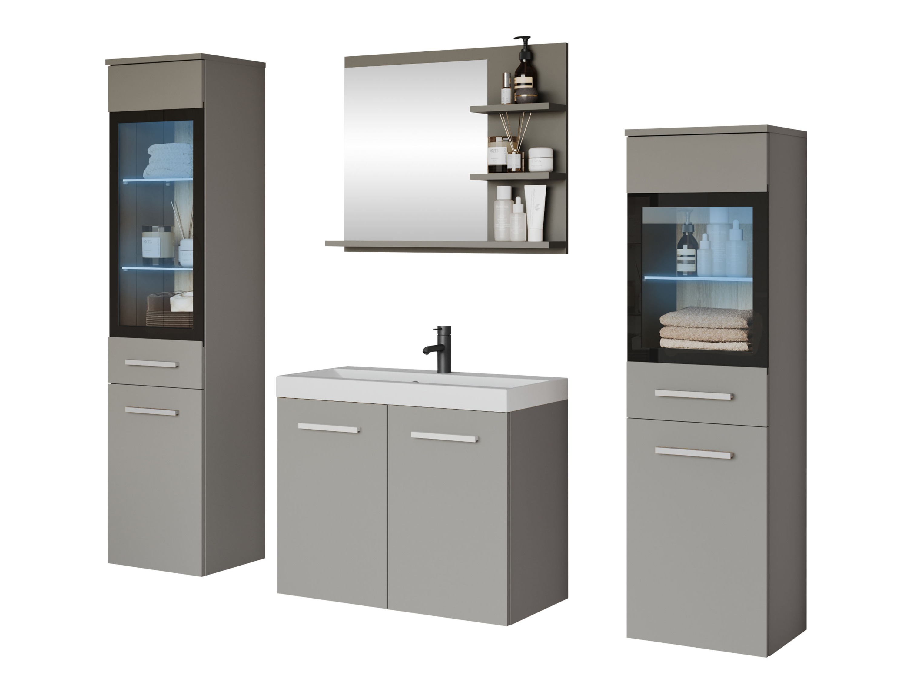 Набор для ванной комнаты Sarasota 141 (Серый)