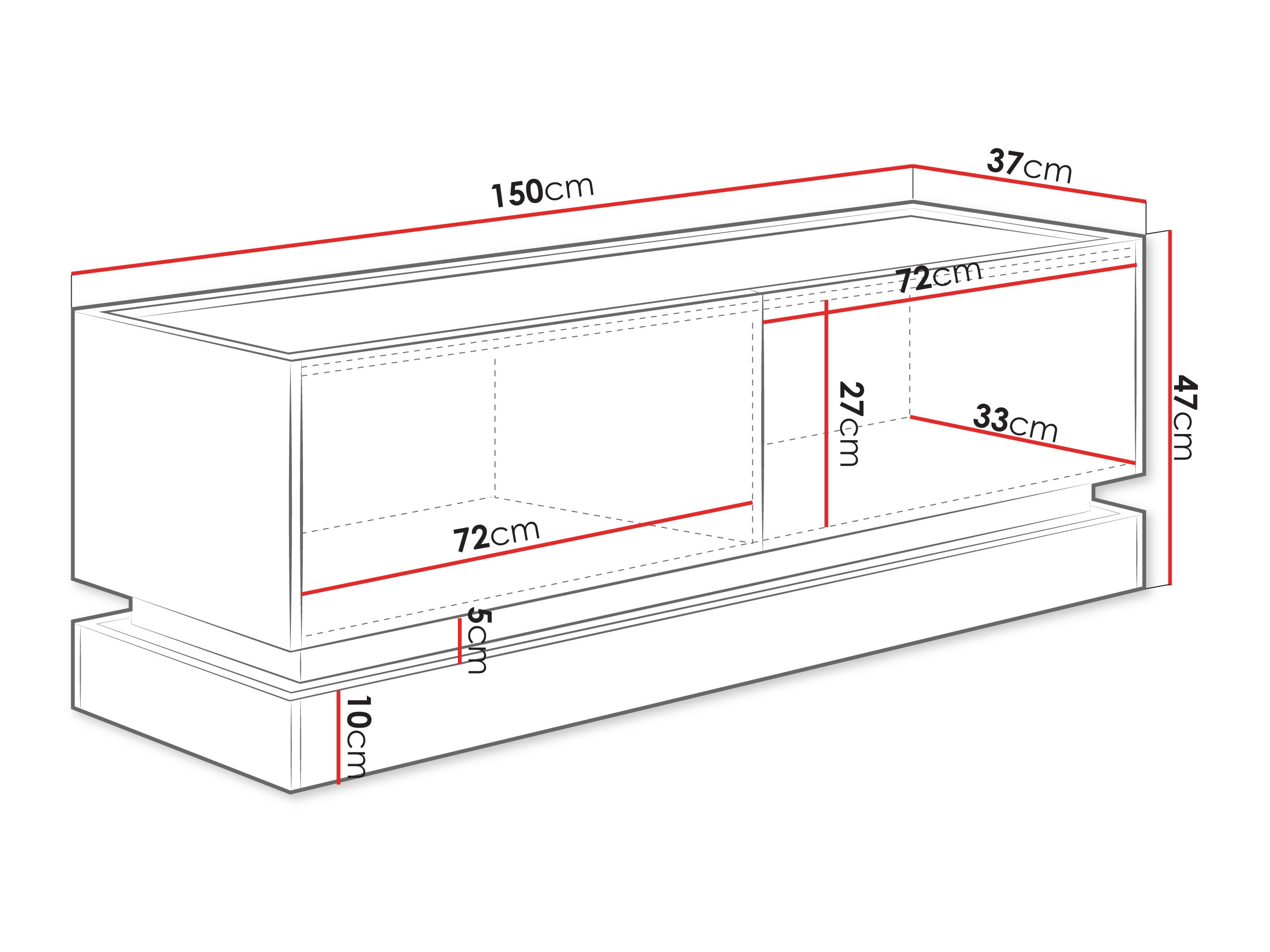 ТВ тумба Comfivo Dalvenu 105 (Светло-коричневый + Дуб)