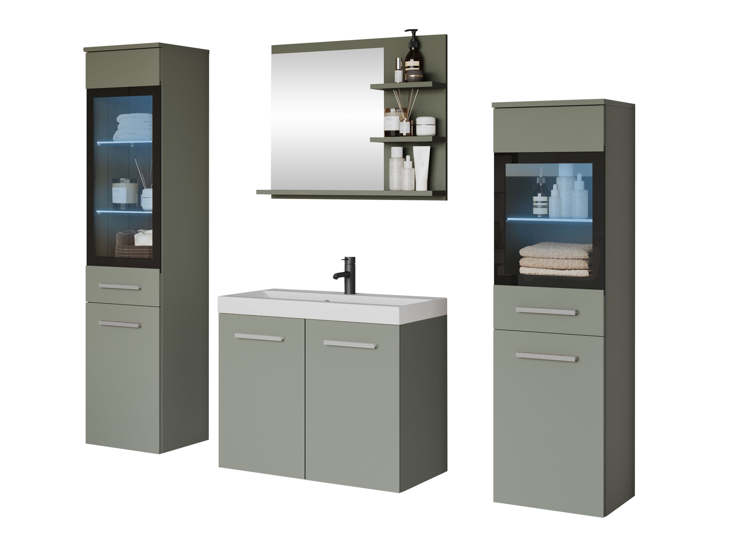 Vannas komplekts Sarasota 141 (Putekļaini zaļa)