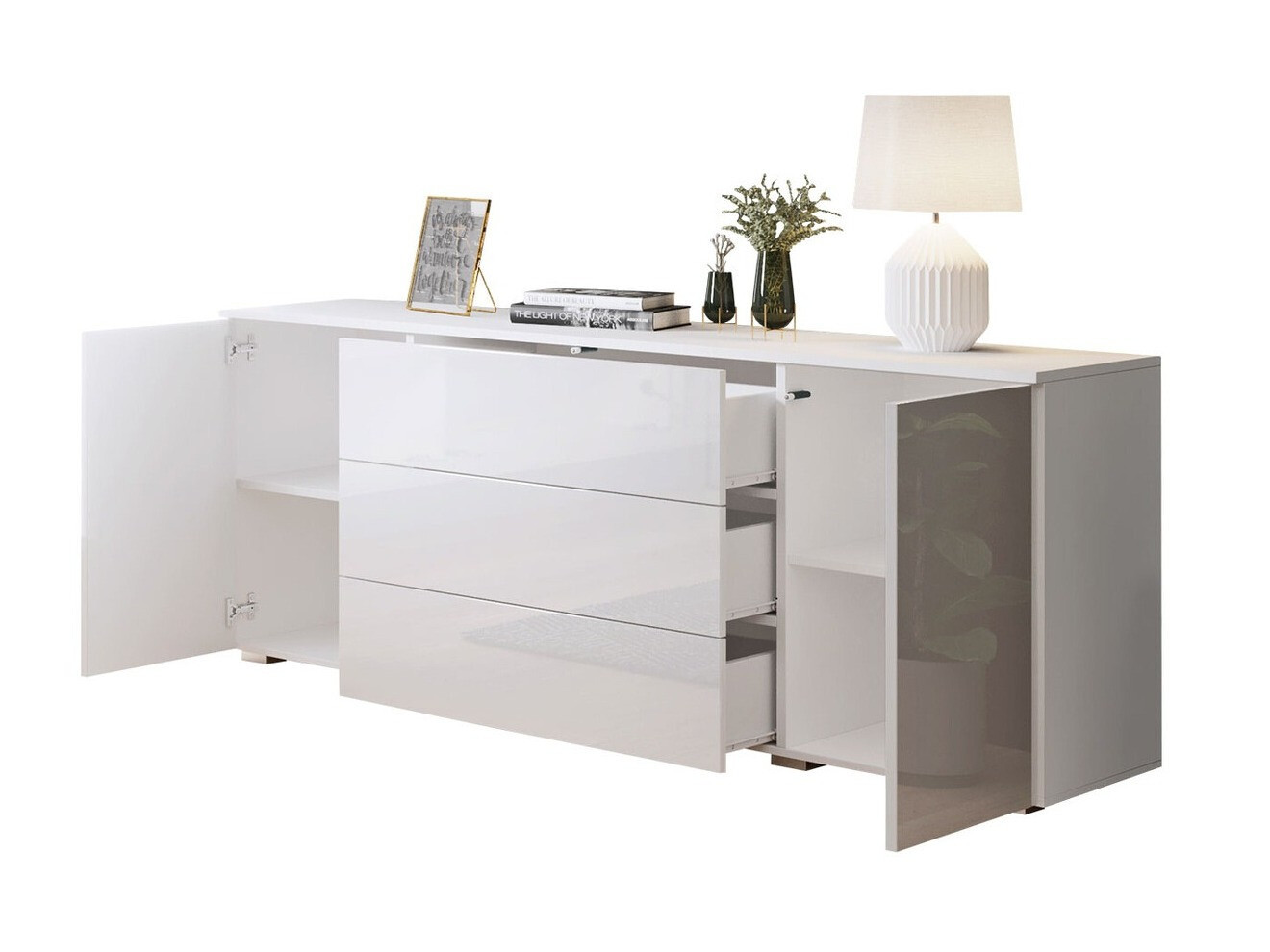 Kumode Sarasota 129 (Votan ozols + Glancēts balts)