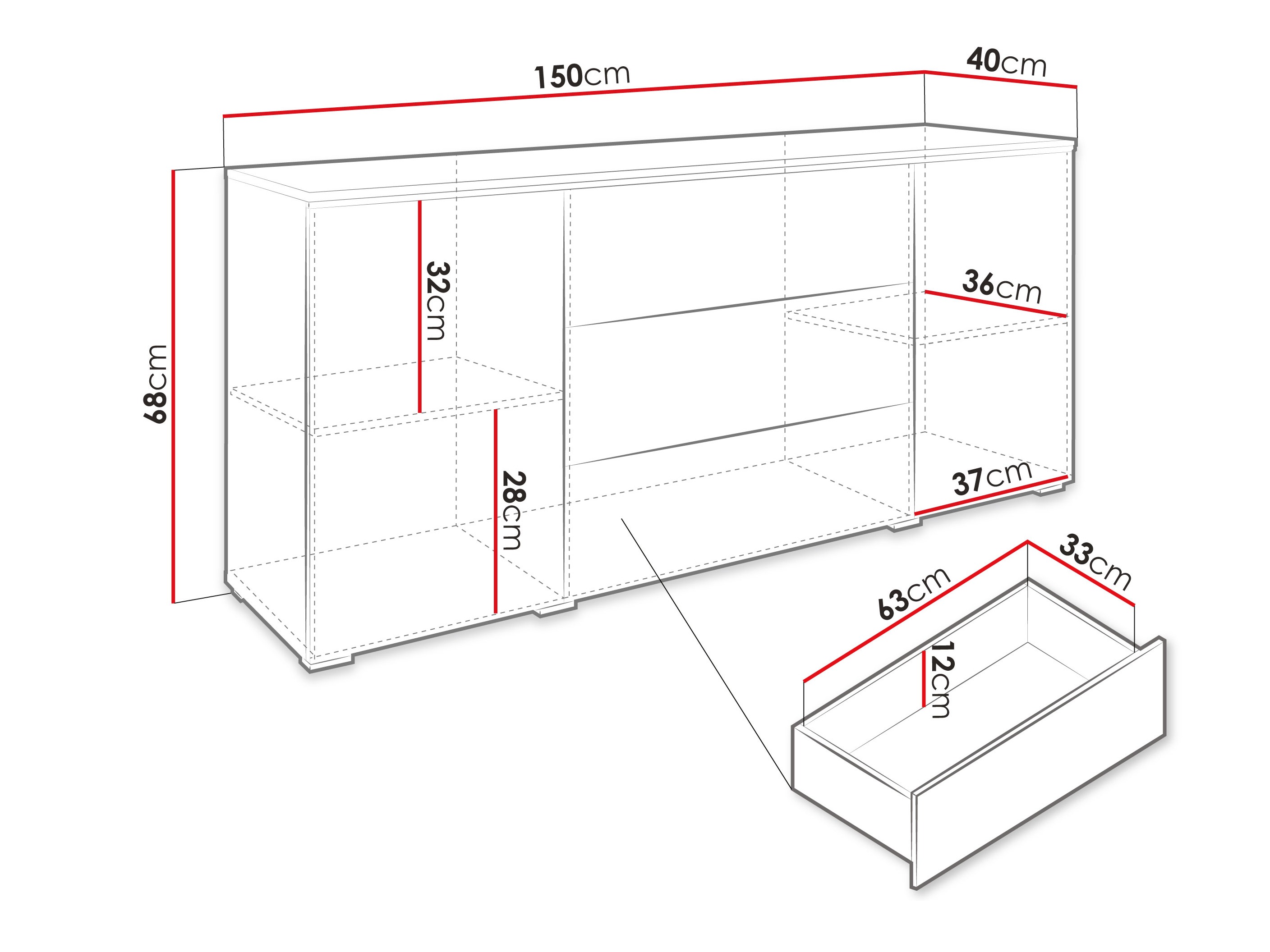 Kumode Sarasota 142 (Glancēts pelēks)