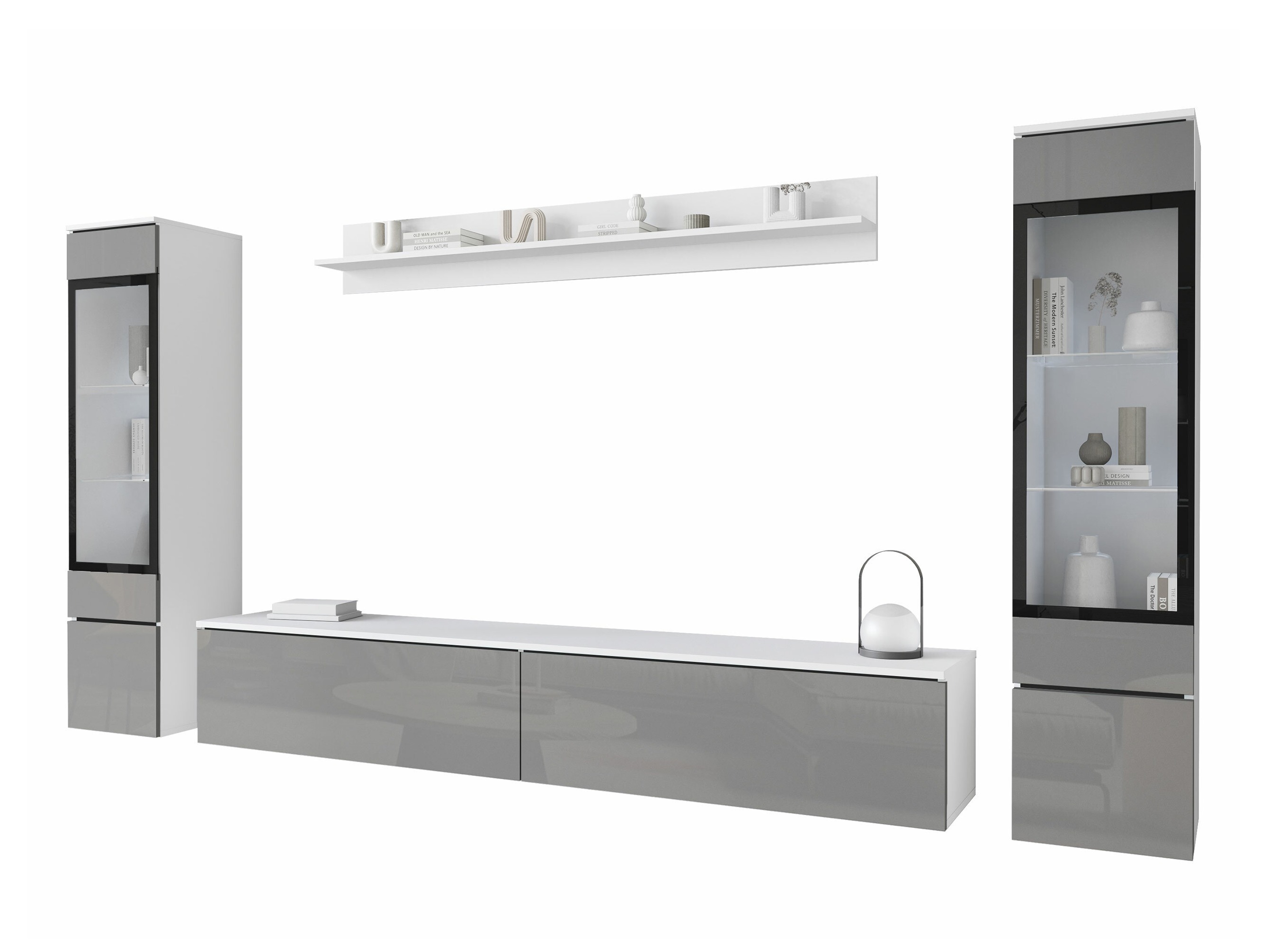 Набор для гостиной Sarasota 126 (Глянцевый серый)