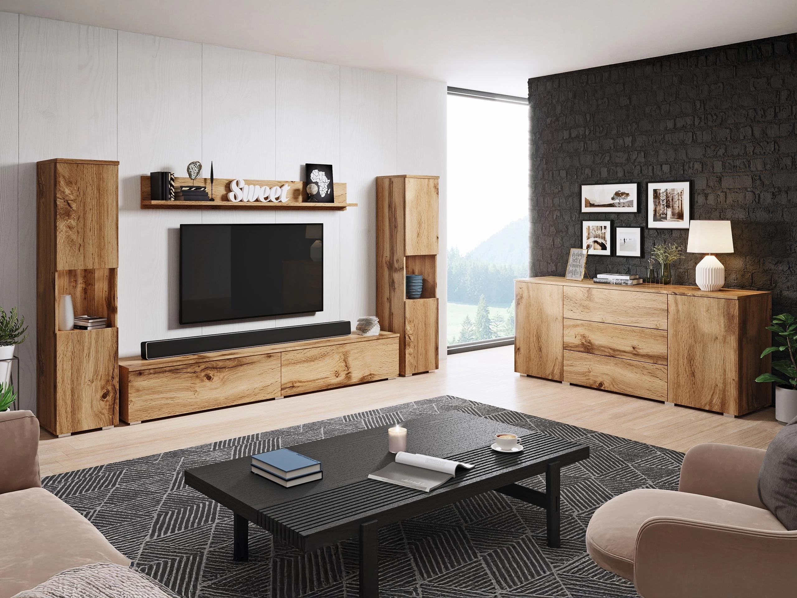 Набор для гостиной Sarasota 133 (Дуб вотан)