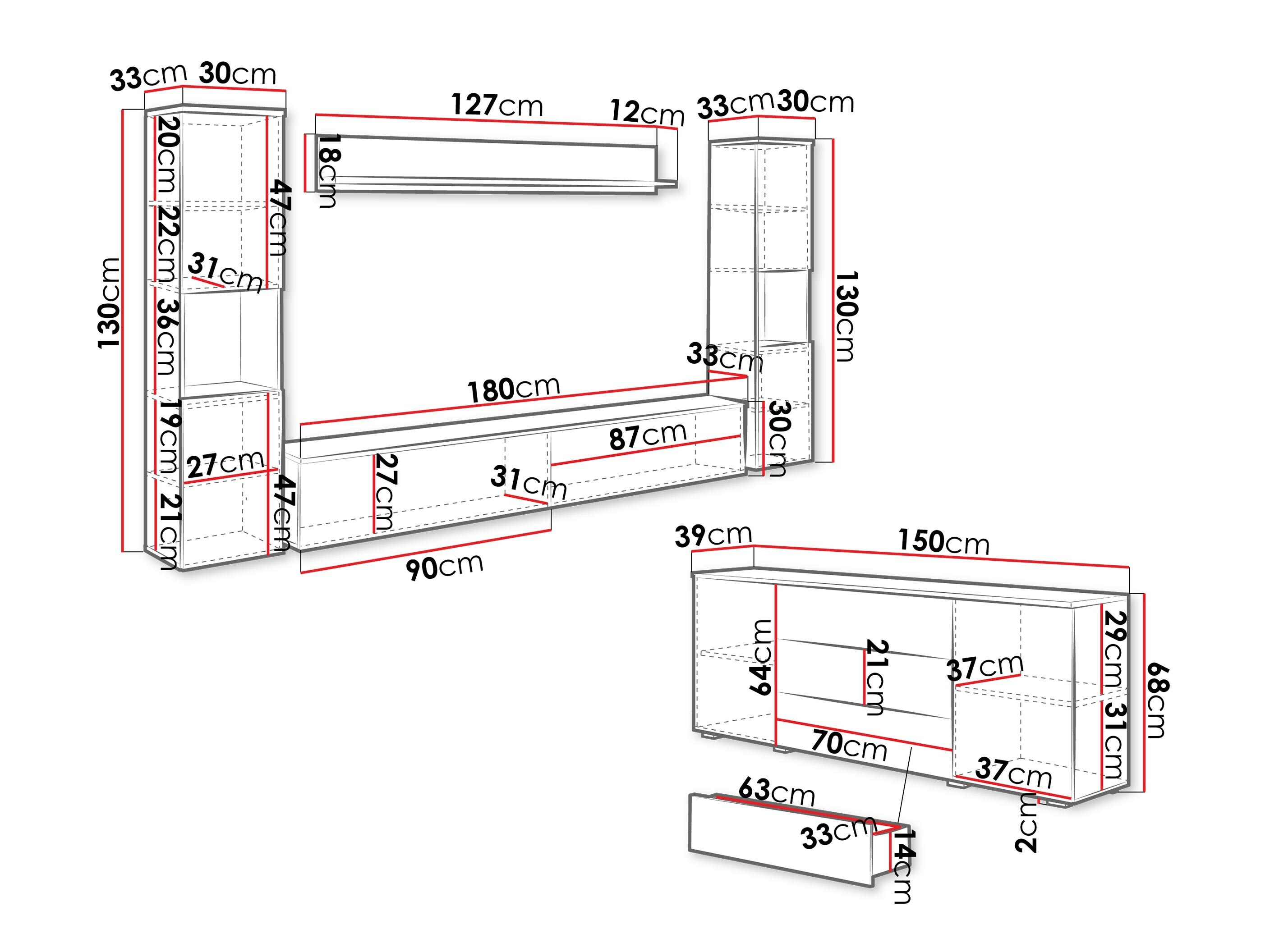 Набор для гостиной Sarasota 133 (Кашемир)