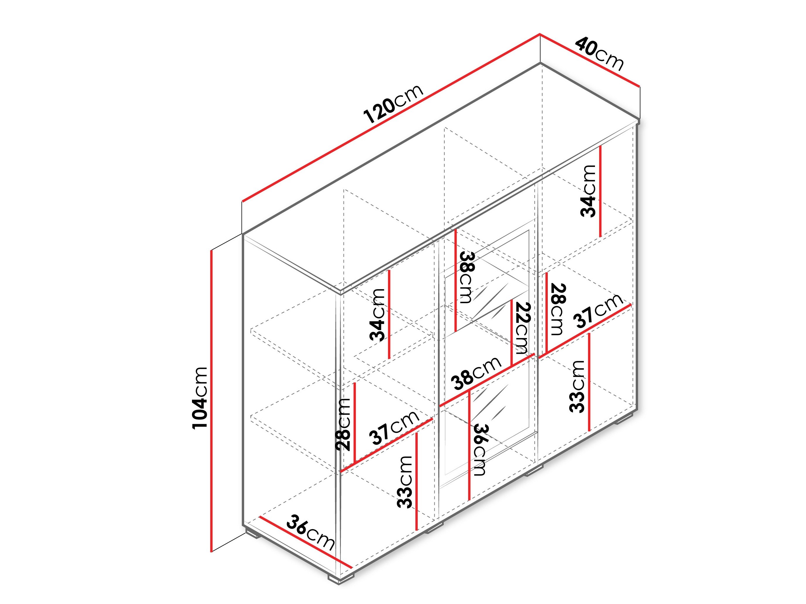 Шкафчик Sarasota 186 (Кашемир)