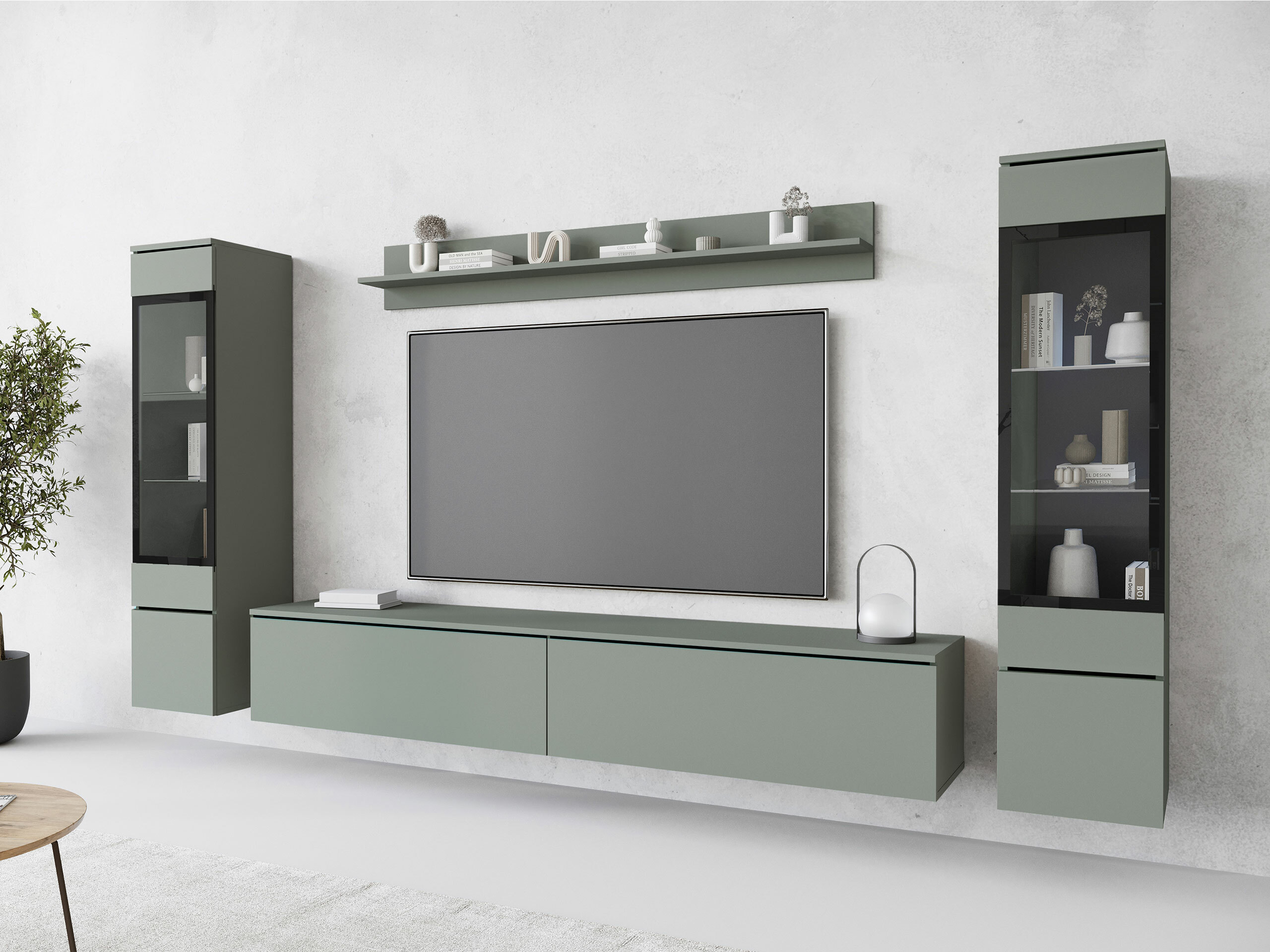 Viesistabas komplekts Sarasota 126 (Putekļaini zaļa)