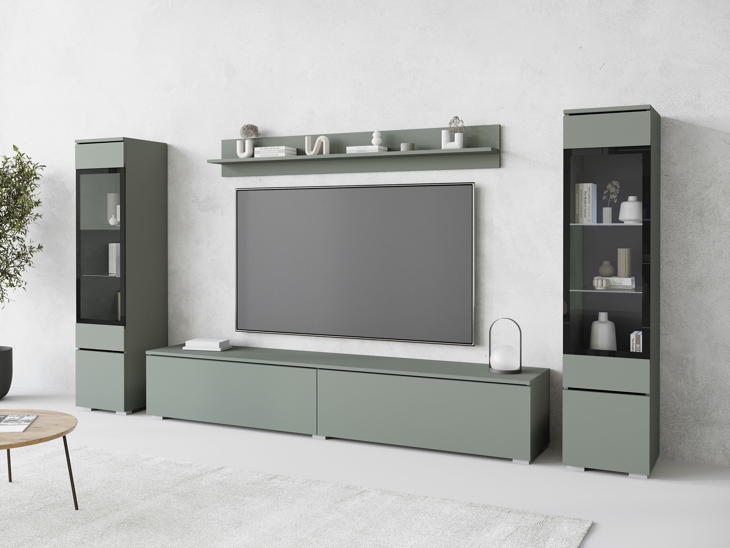 Viesistabas komplekts Sarasota 126 (Putekļaini zaļa)