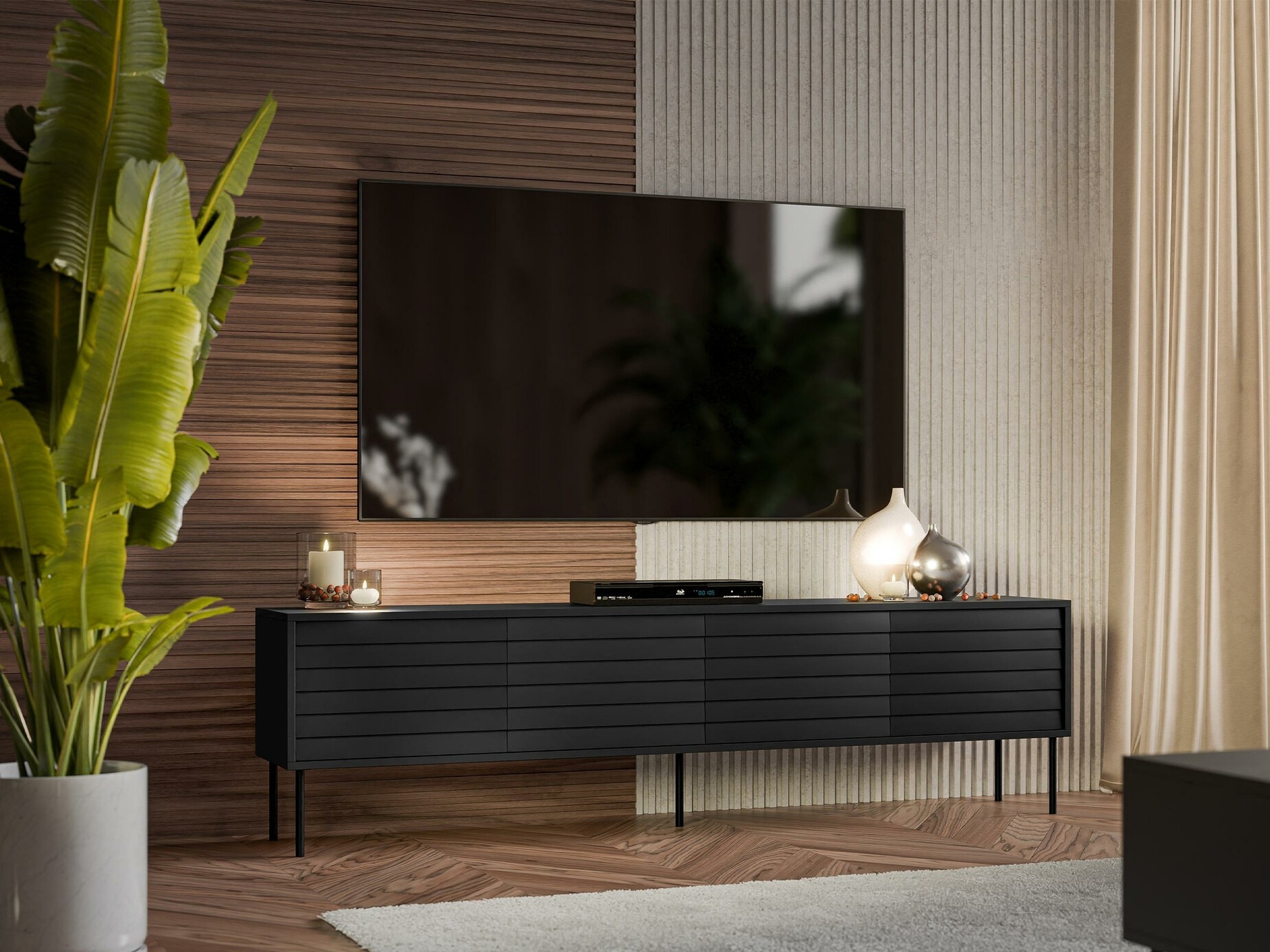 TV galds Flosoru 105 (Melns)