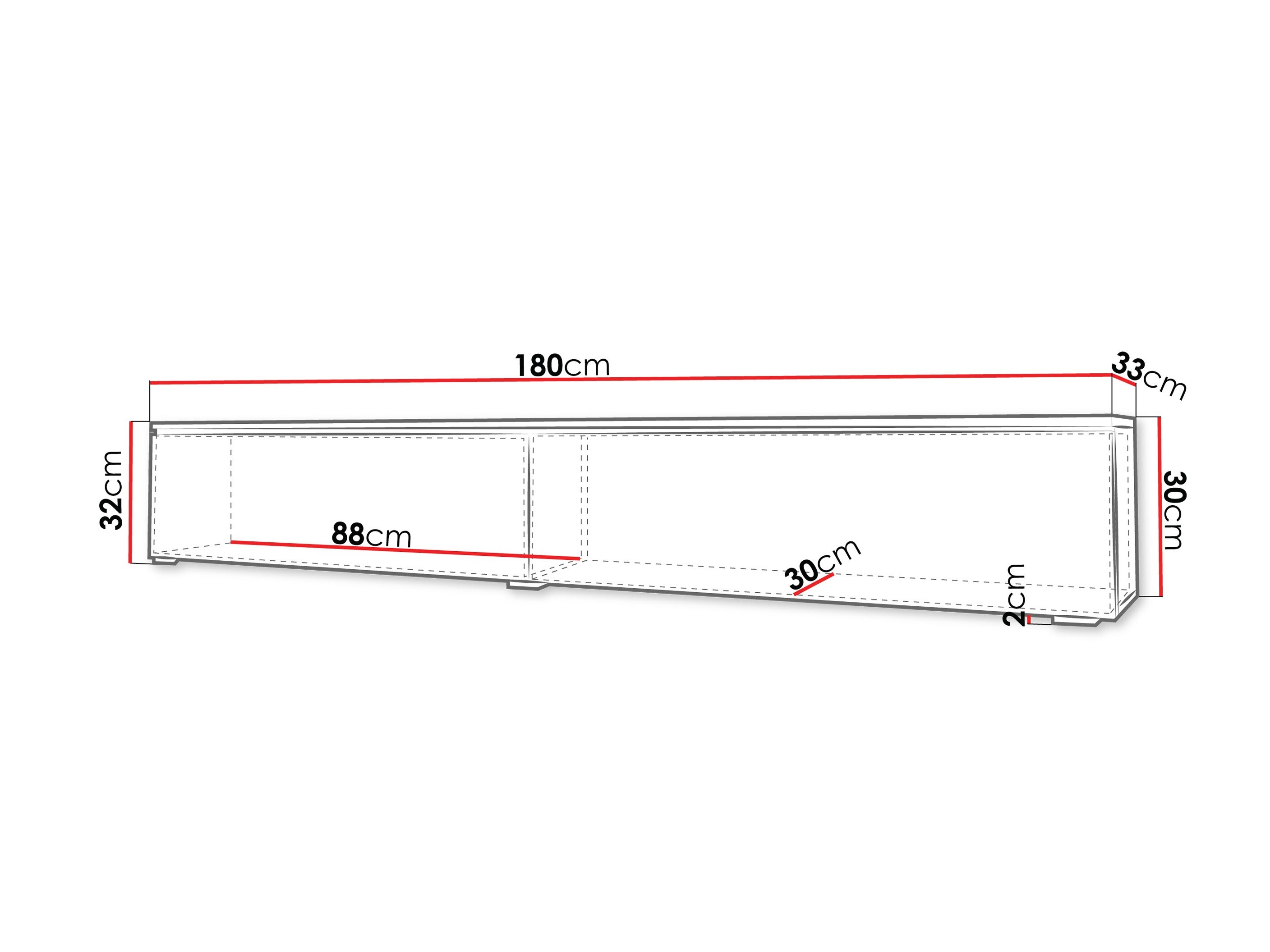 TV galds Sarasota 121 (Pelēks)