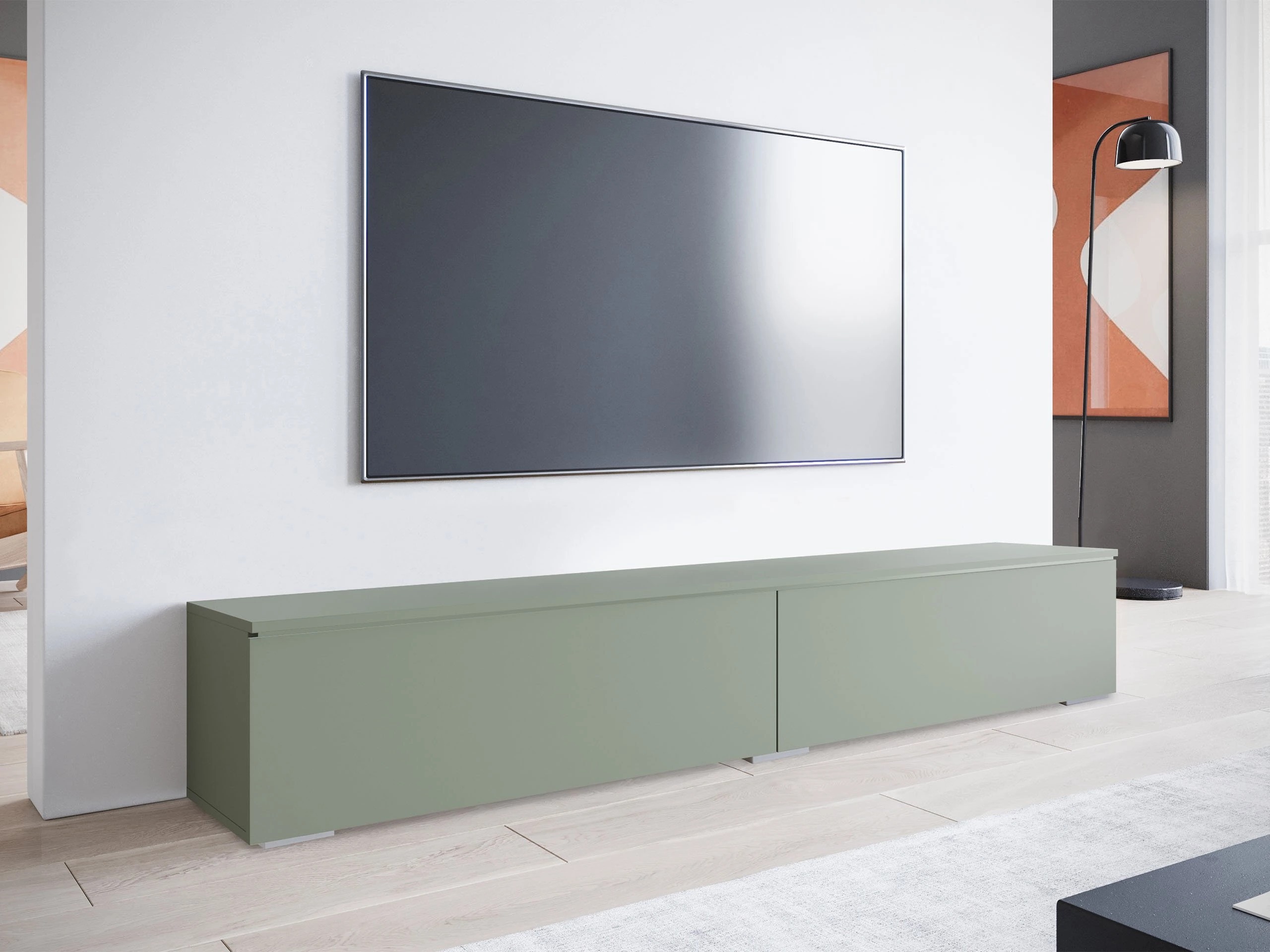 TV galds Sarasota 121 (Putekļaini zaļa)