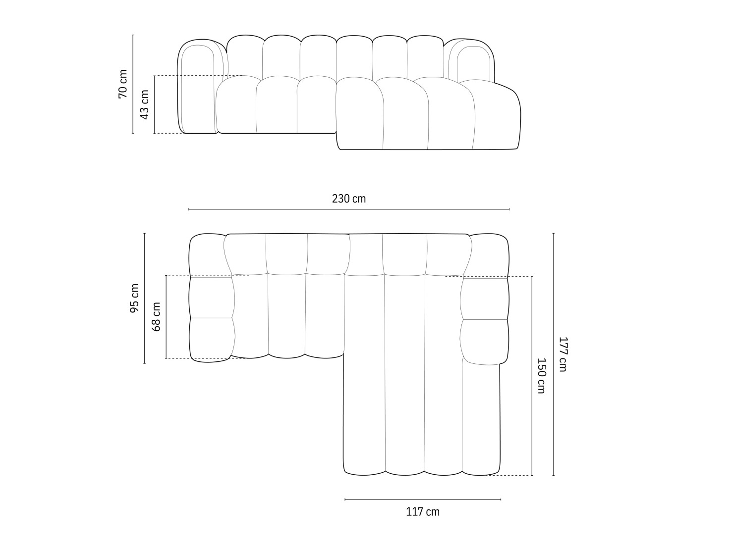 Модульный угловой диван Cirleve 104 (Baloo 2073)