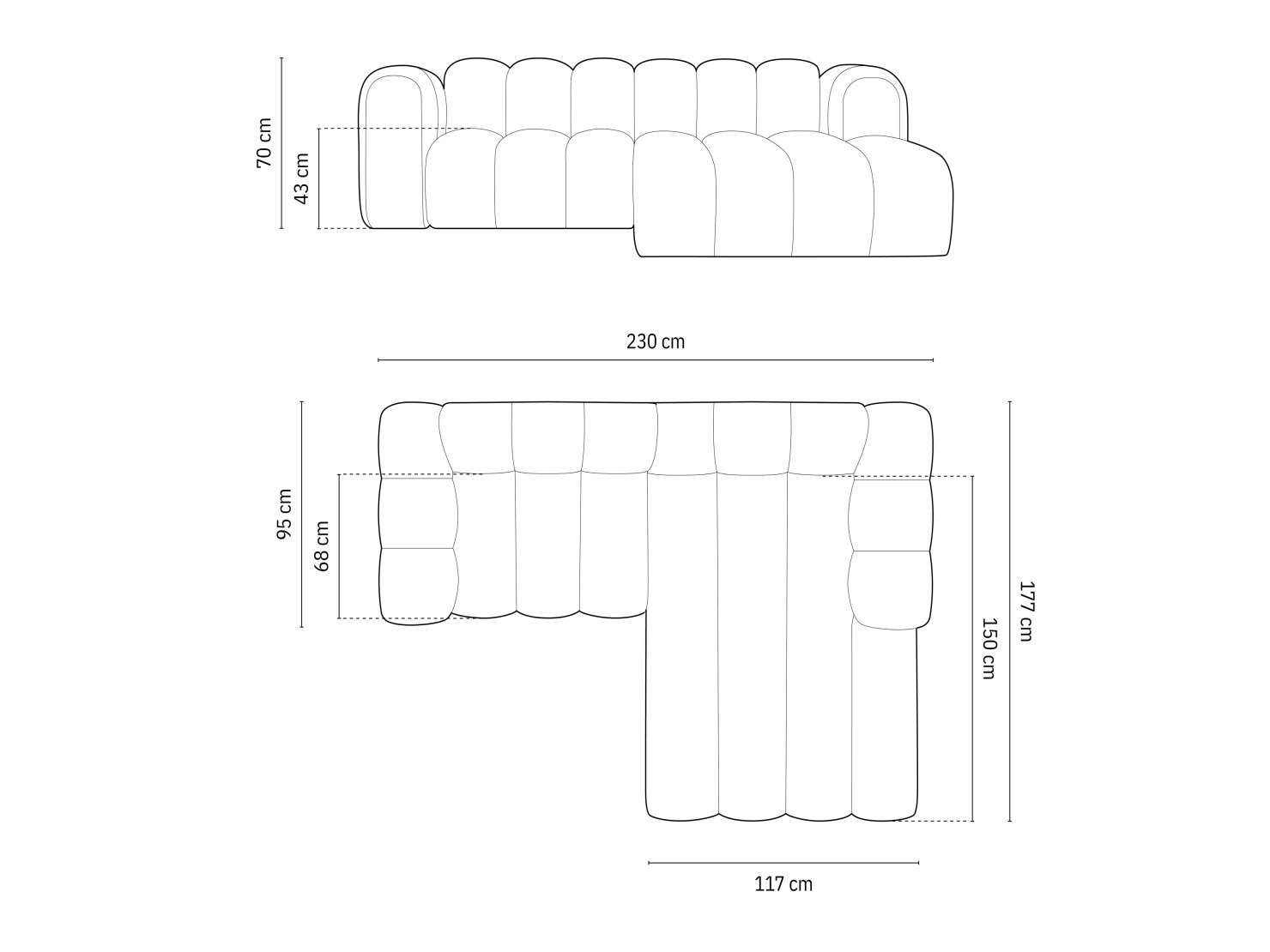 Модульный угловой диван Cirleve 104 (Baloo 2074)