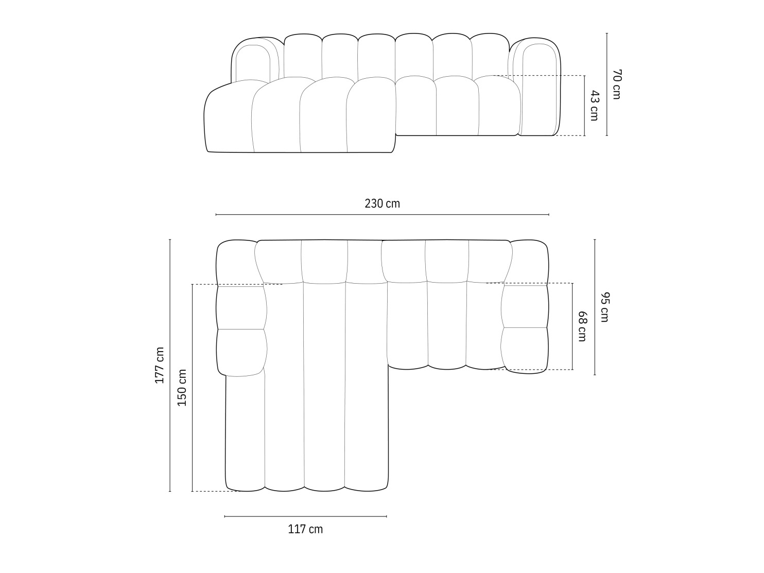 Модульный угловой диван Cirleve 104 (Baloo 2082)