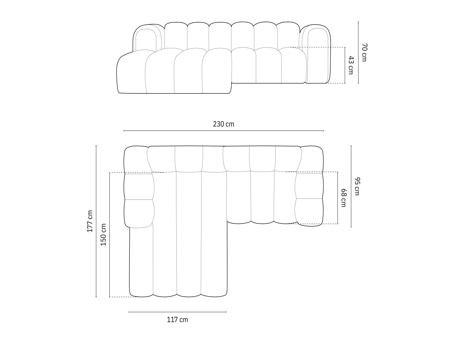 Модульный угловой диван Cirleve 104 (Baloo 2088)