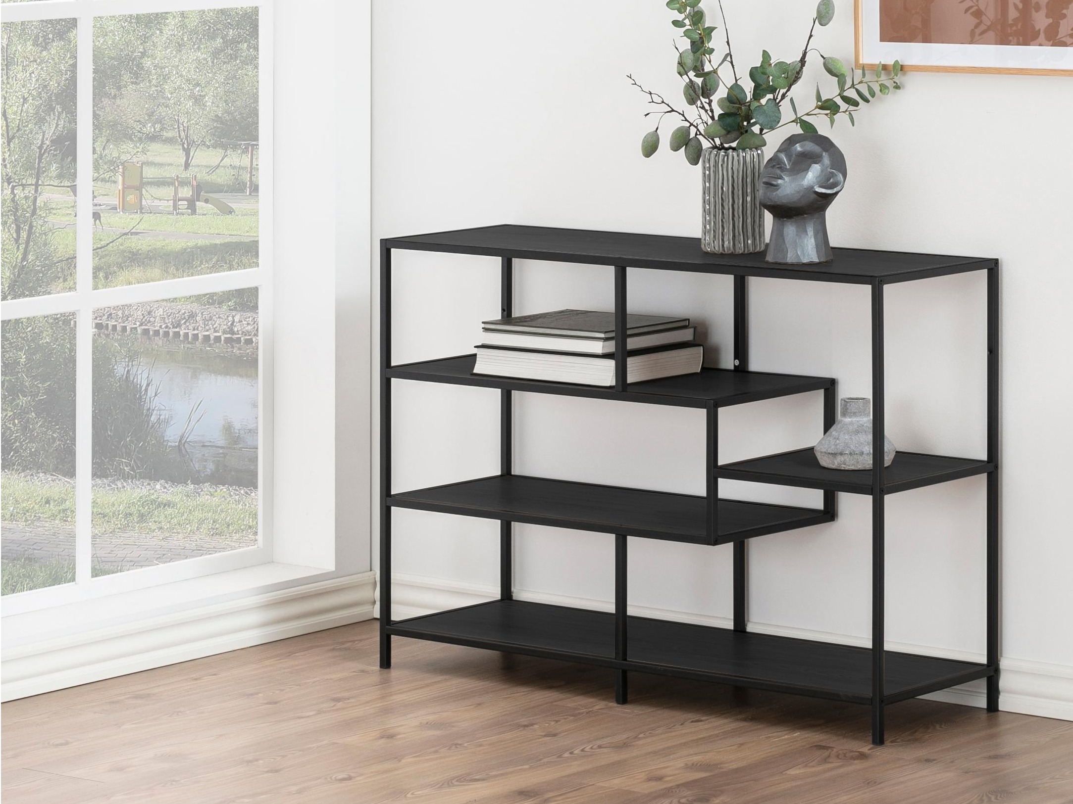 Plaukts Norsica Sevferi 102 (Melnie pelni + Melns)