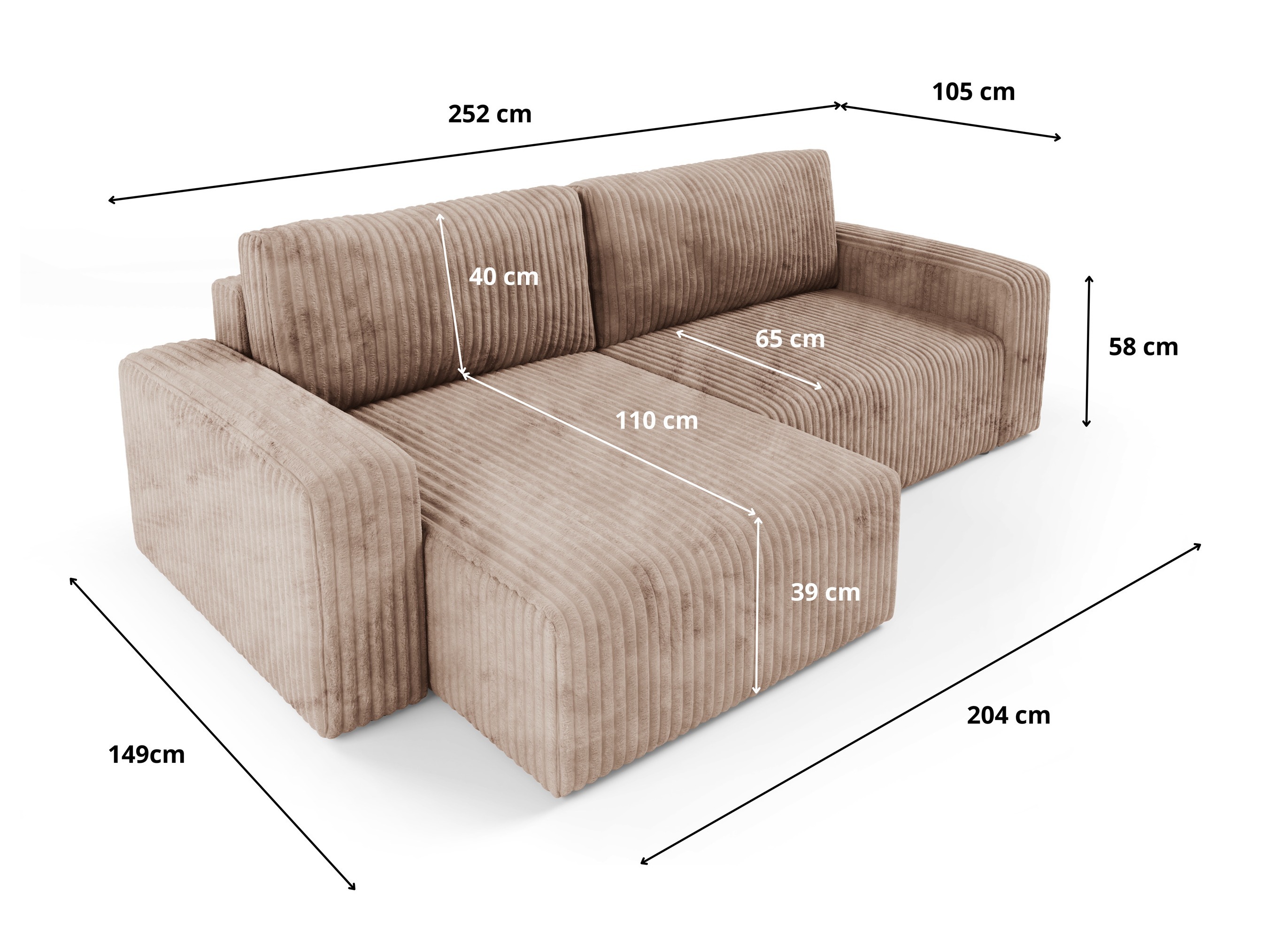 Stūra dīvāns Franklin 160 (Tilia 90)