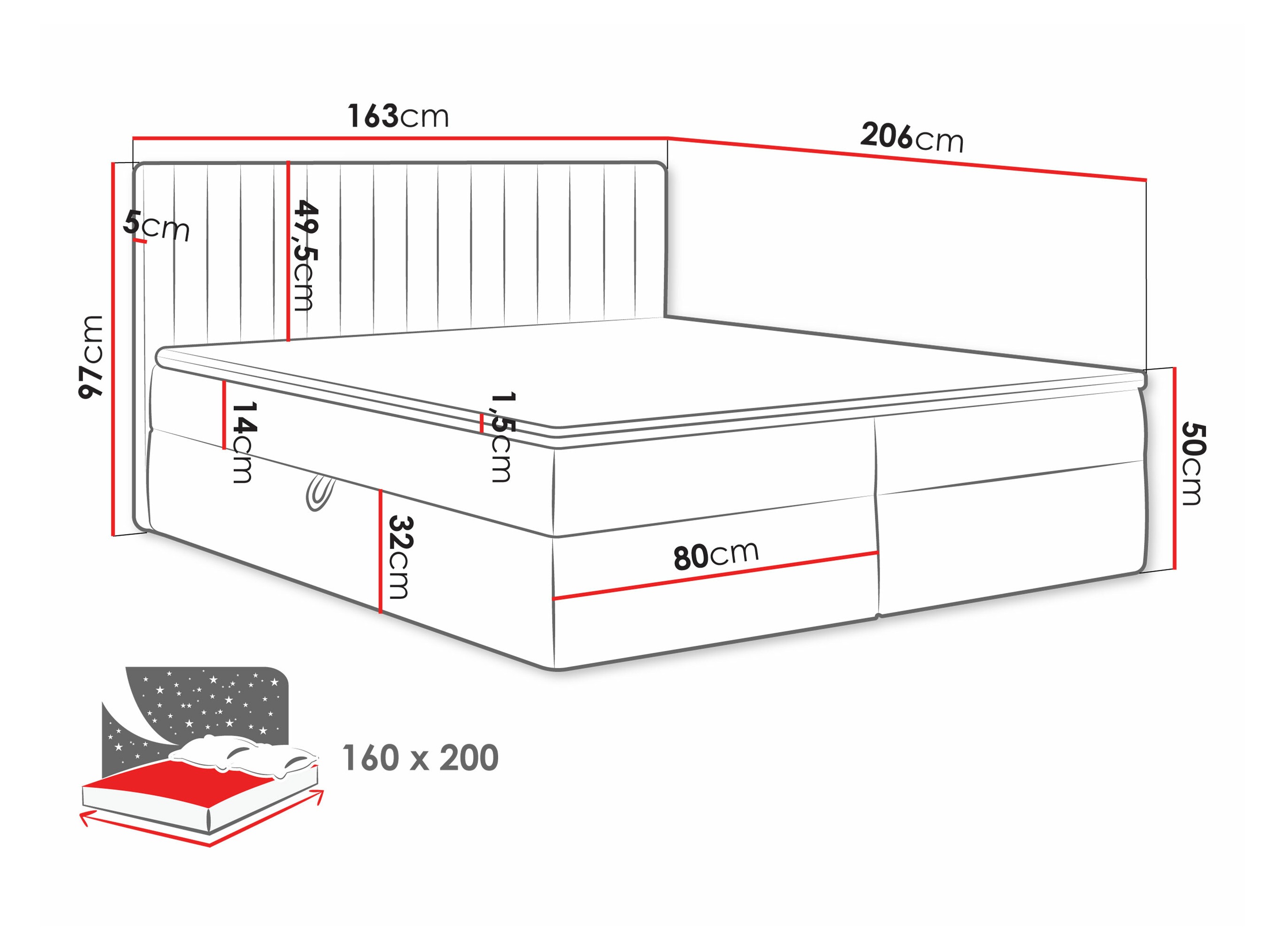 Континентальная кровать Comfivo 481 (Manila 02)