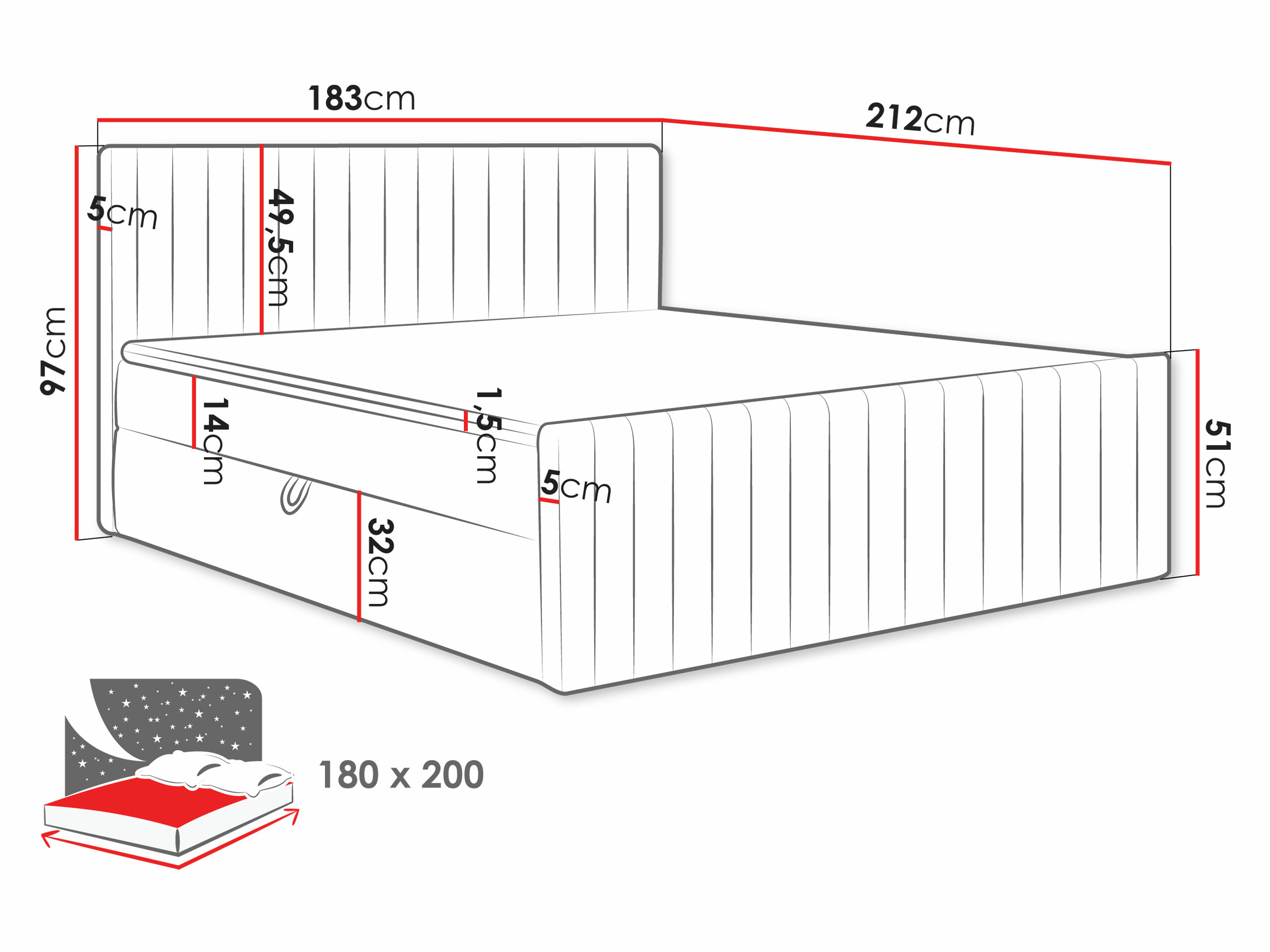 Kontinentālā gulta Comfivo 482 (Manila 16)