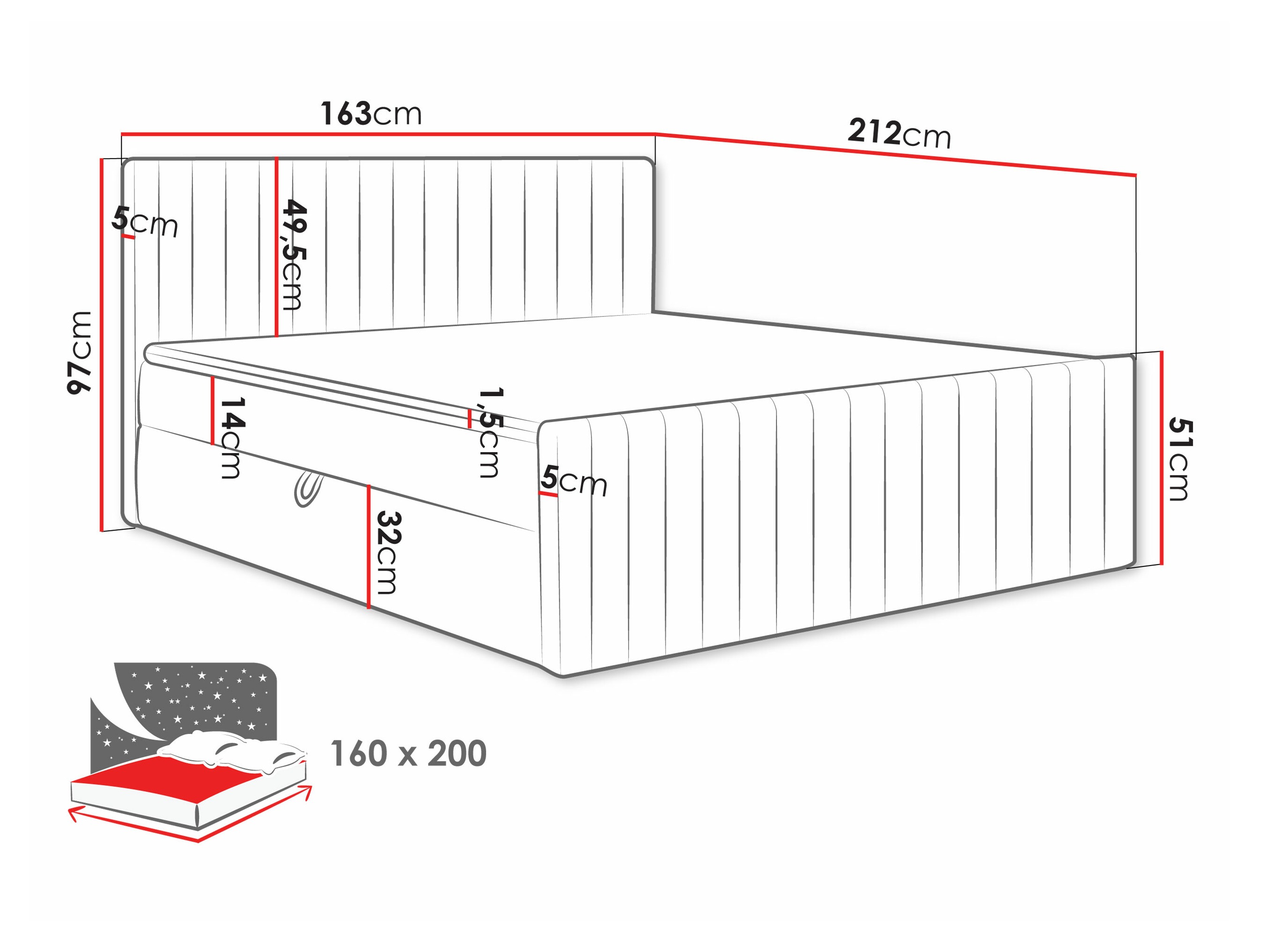 Kontinentālā gulta Comfivo 482 (Manila 26)