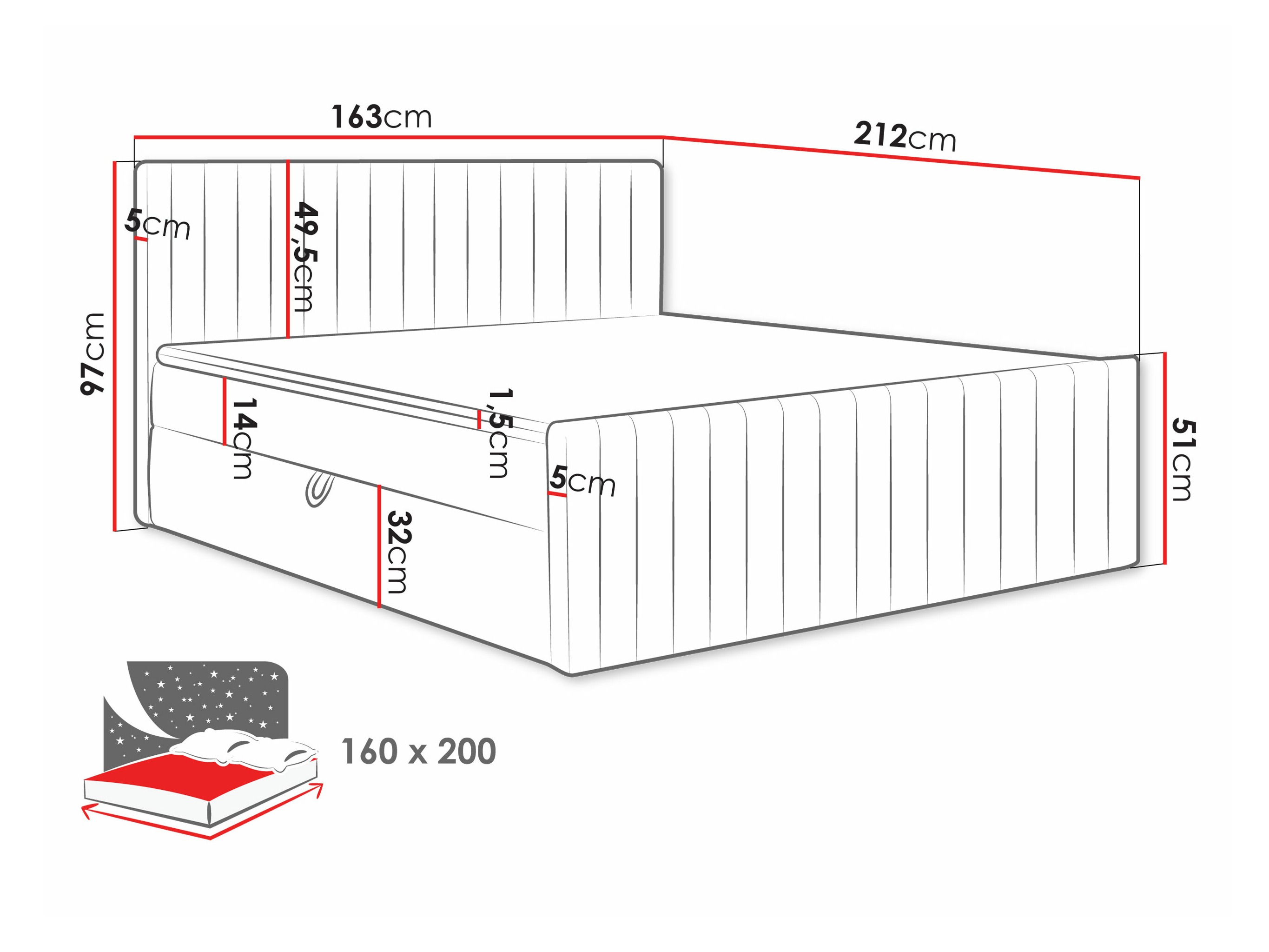 Континентальная кровать Comfivo 482 (Manila 18)