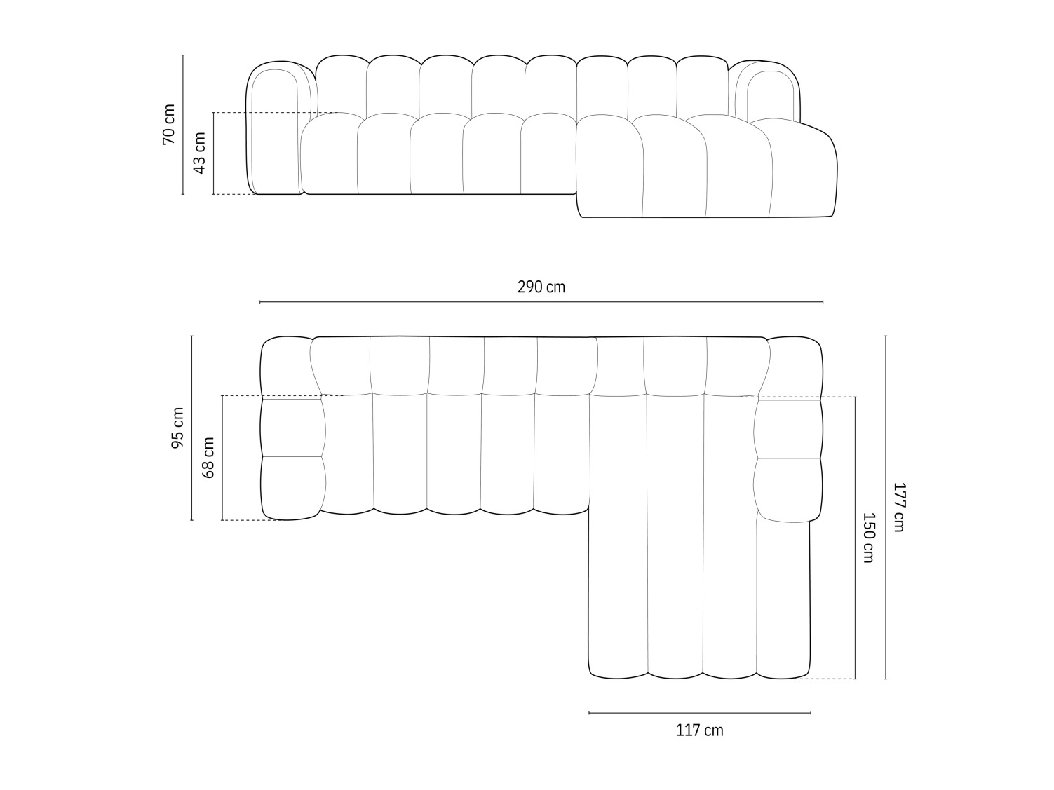 Модульный угловой диван Cirleve 106 (Baloo 2085)