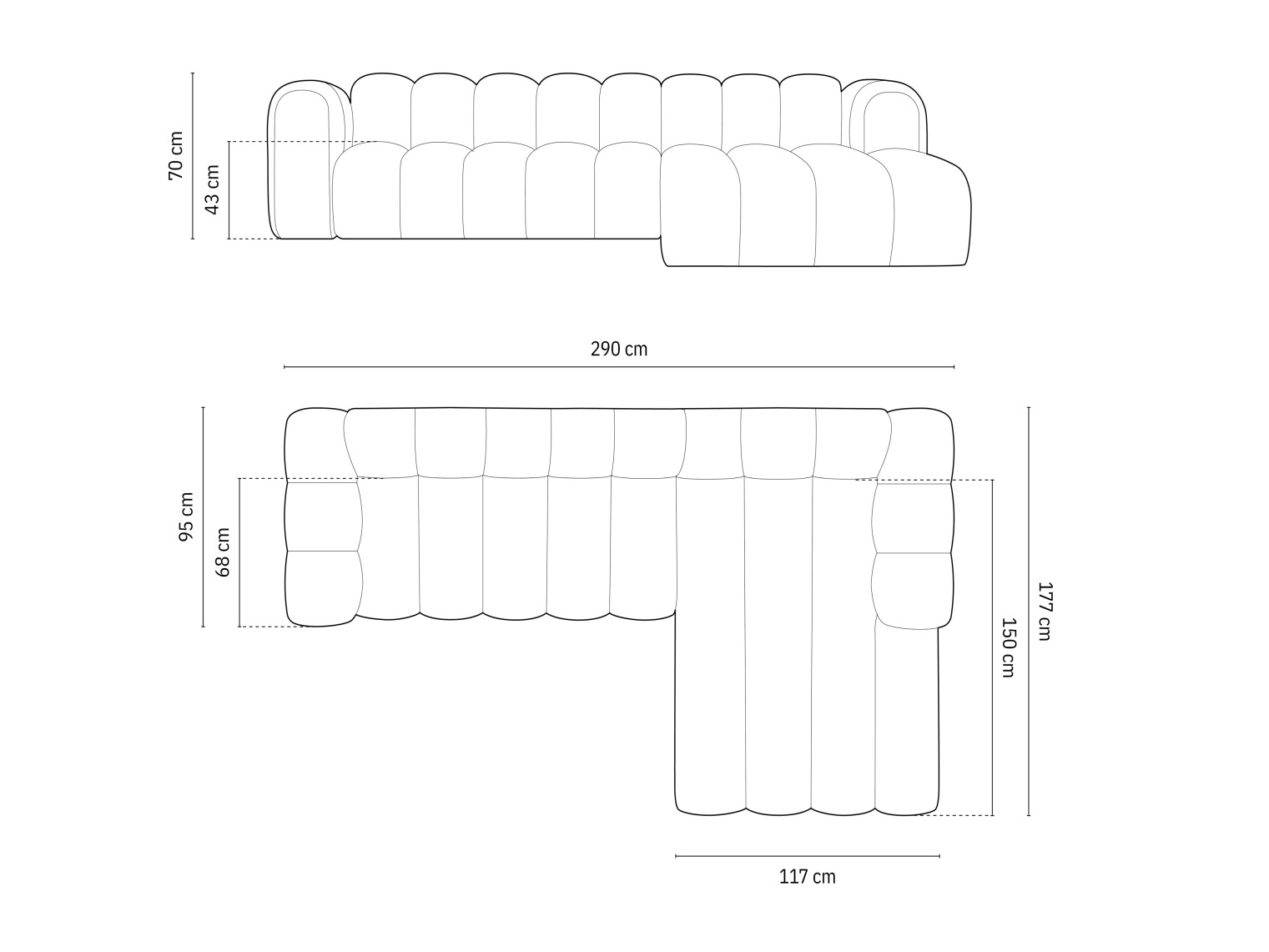Модульный угловой диван Cirleve 106 (Baloo 2088)