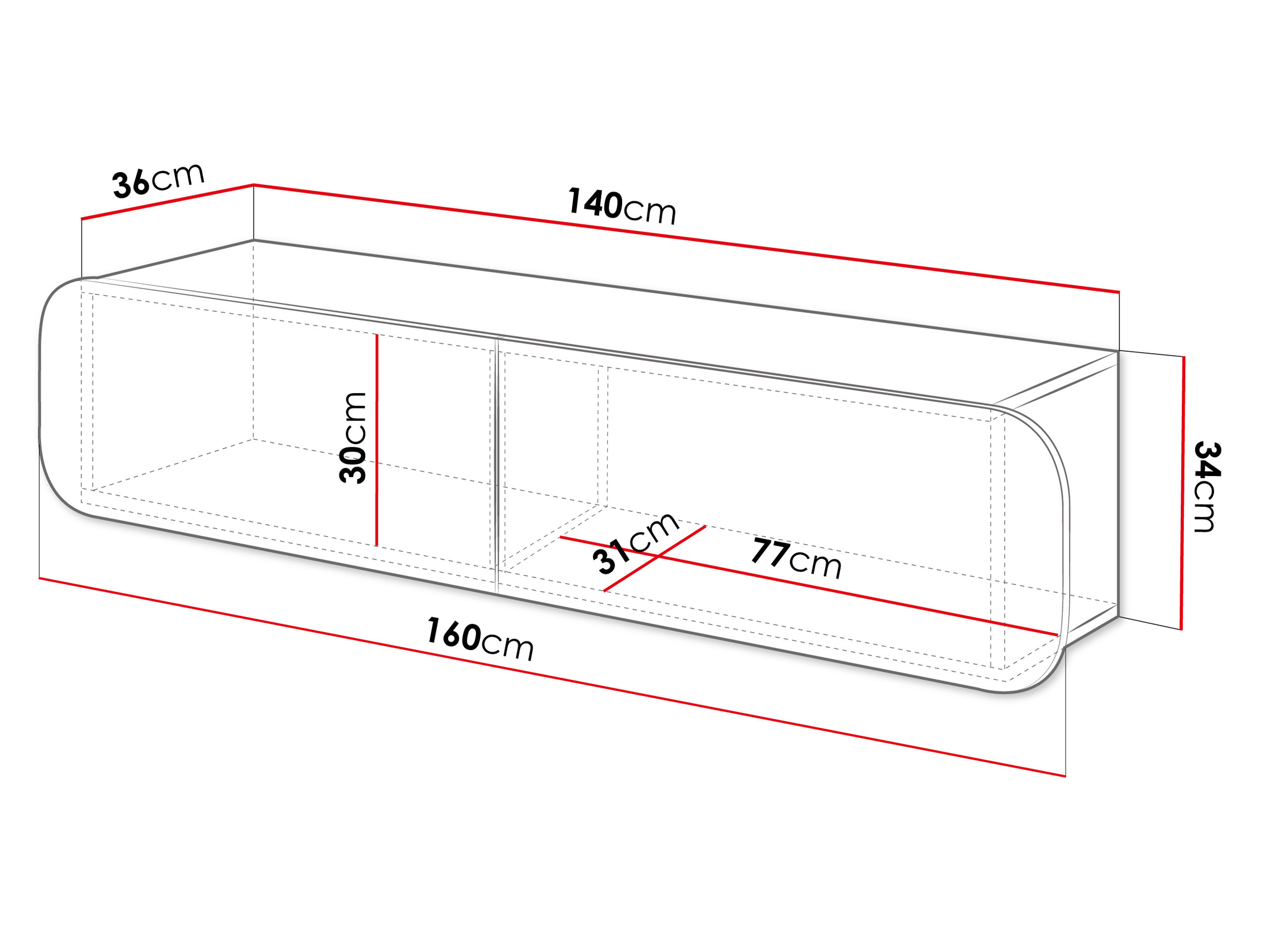 TV galds Kingston 180