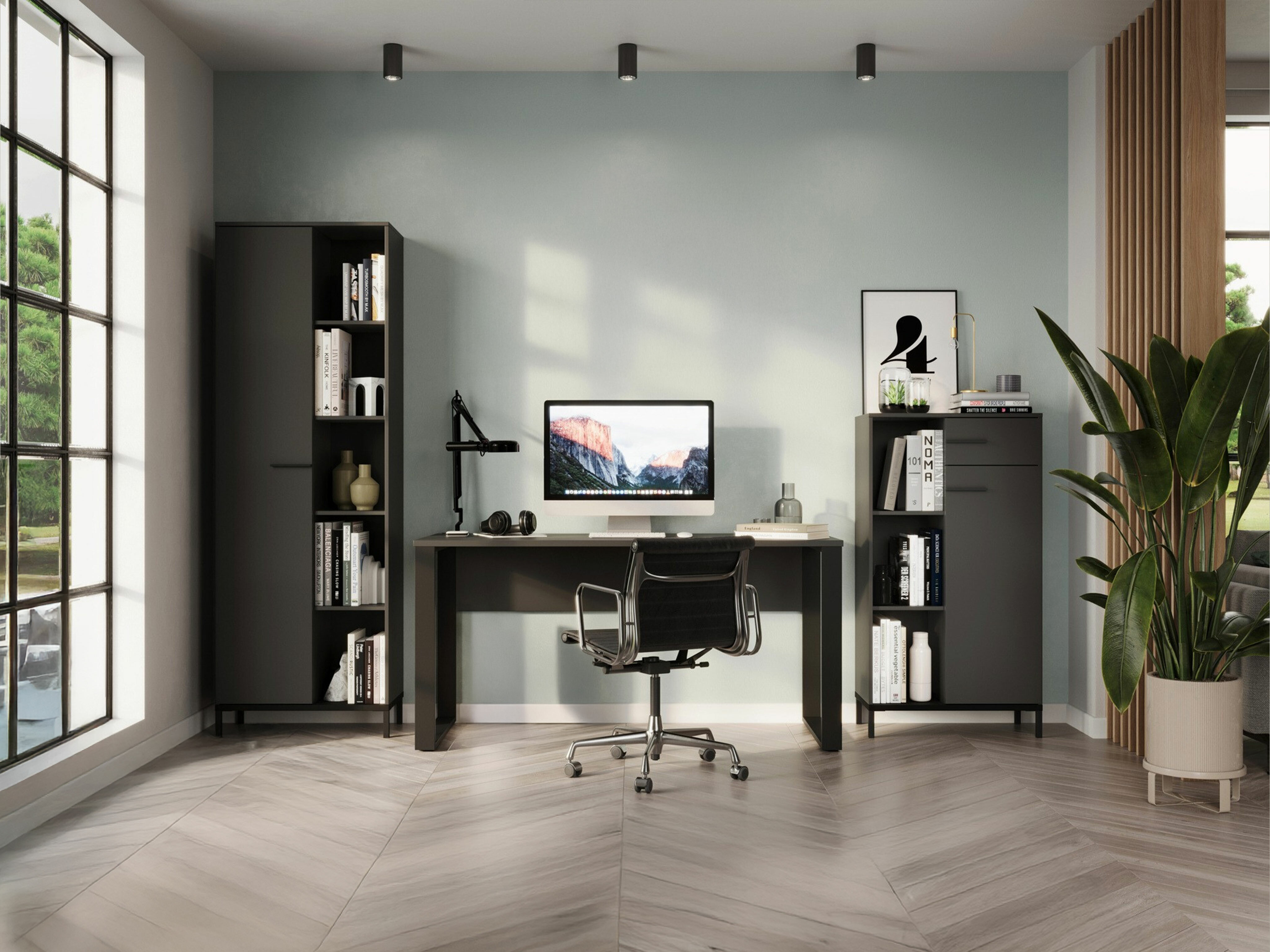 Mājas biroja komplekts Solaro 102 (Grafīts)