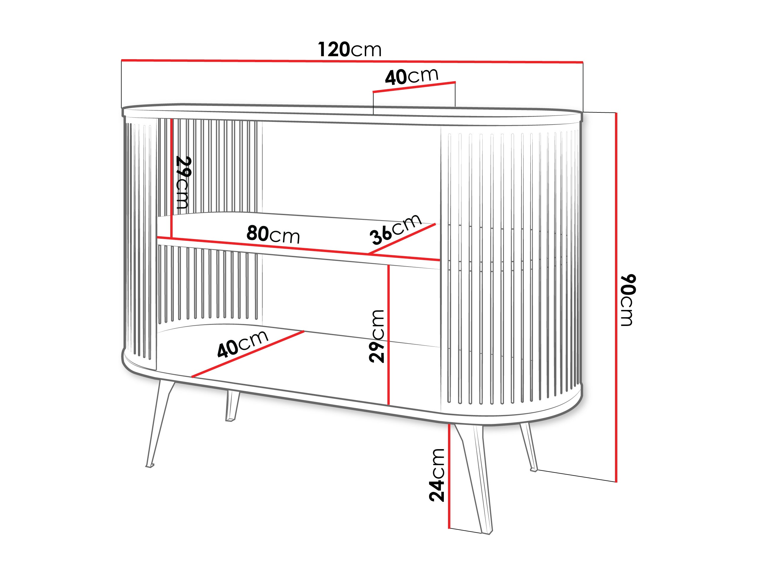 Plaukts Sordore 126 (Melns + Melnais marmors)