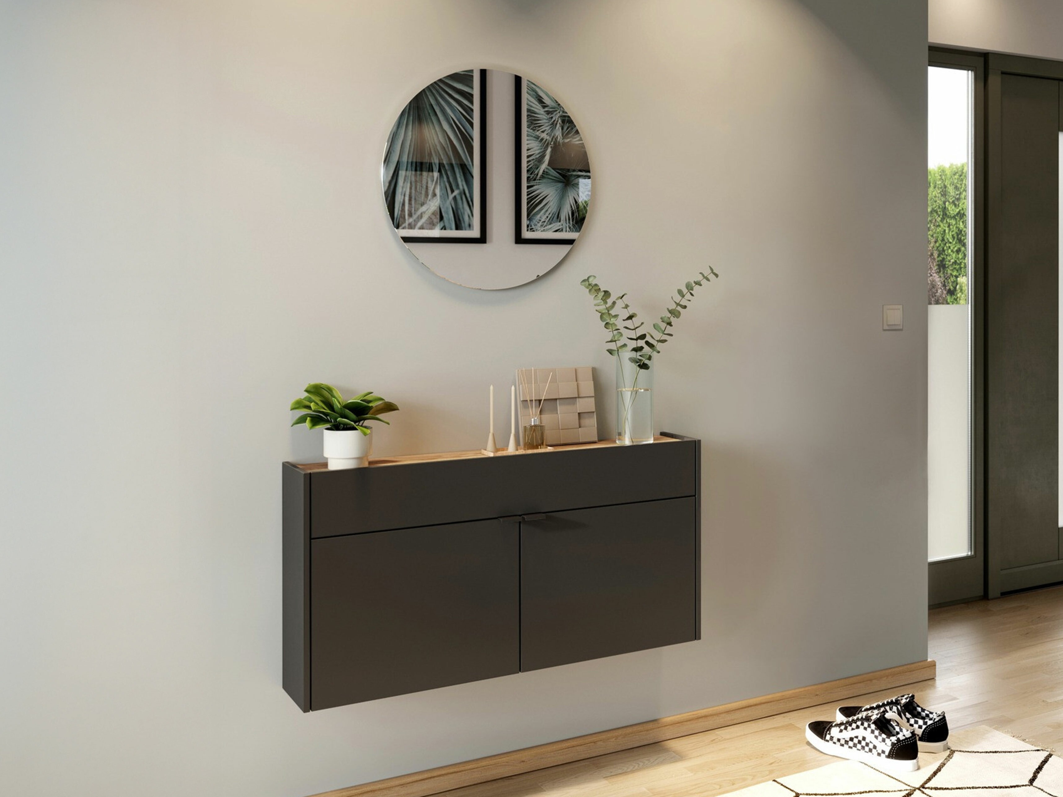 Priekšnama komplekts Cirsale 106 (Grafīts + Navarra ozols)