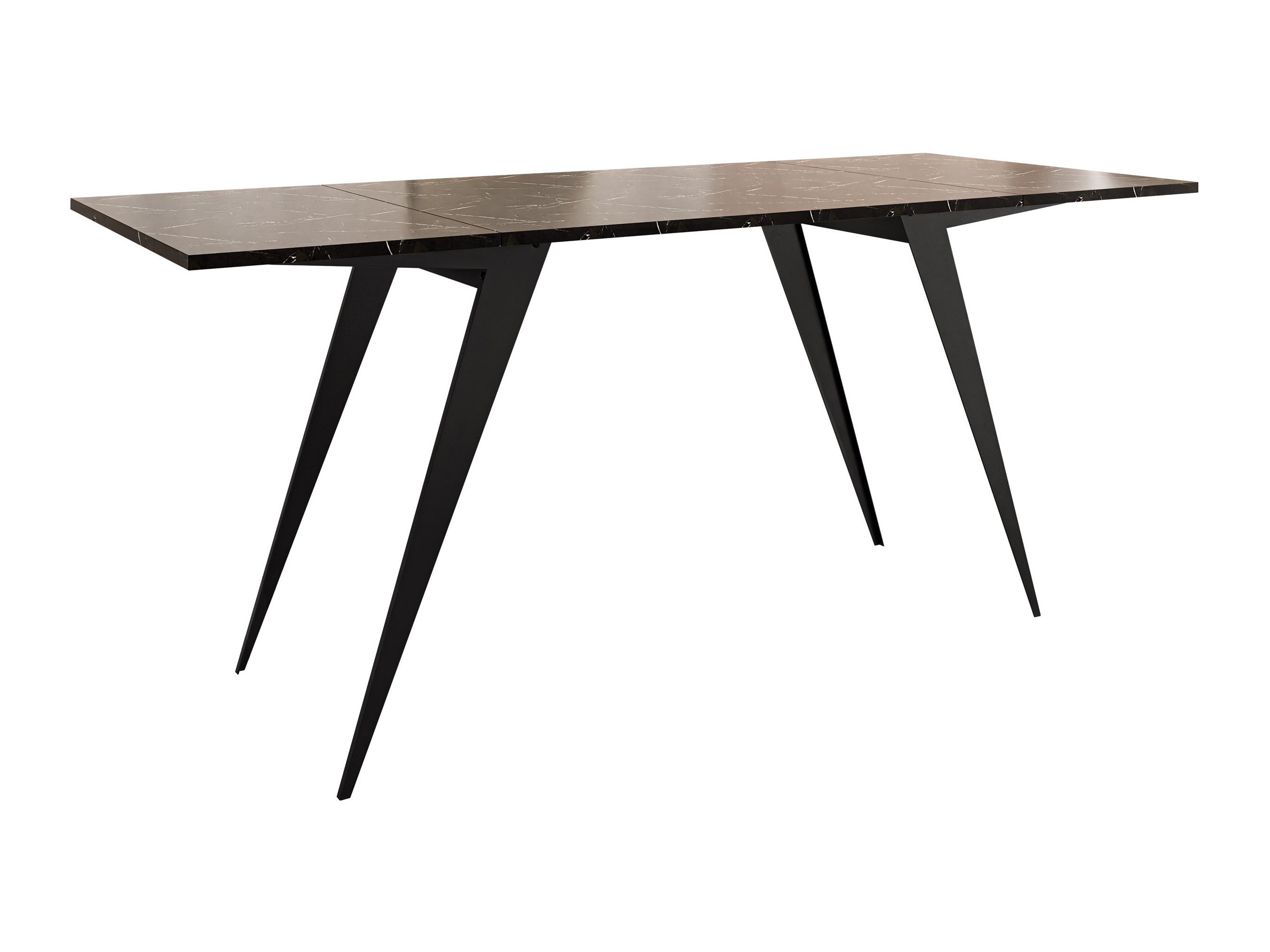 Журнальный столик - трансформер Oswego 150 (Черный мрамор + Чёрный)