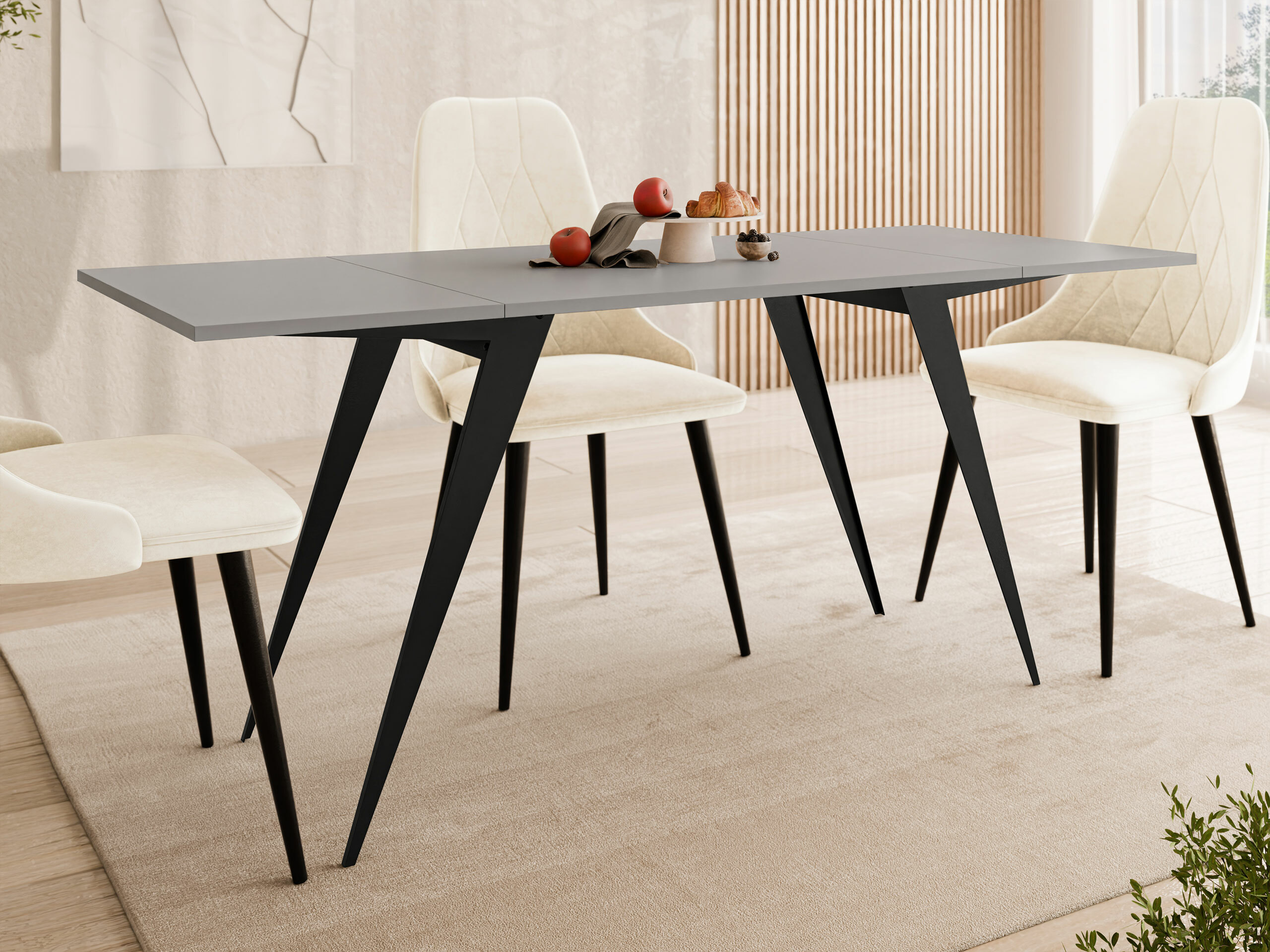 Журнальный столик - трансформер Oswego 150 (Графит + Чёрный)