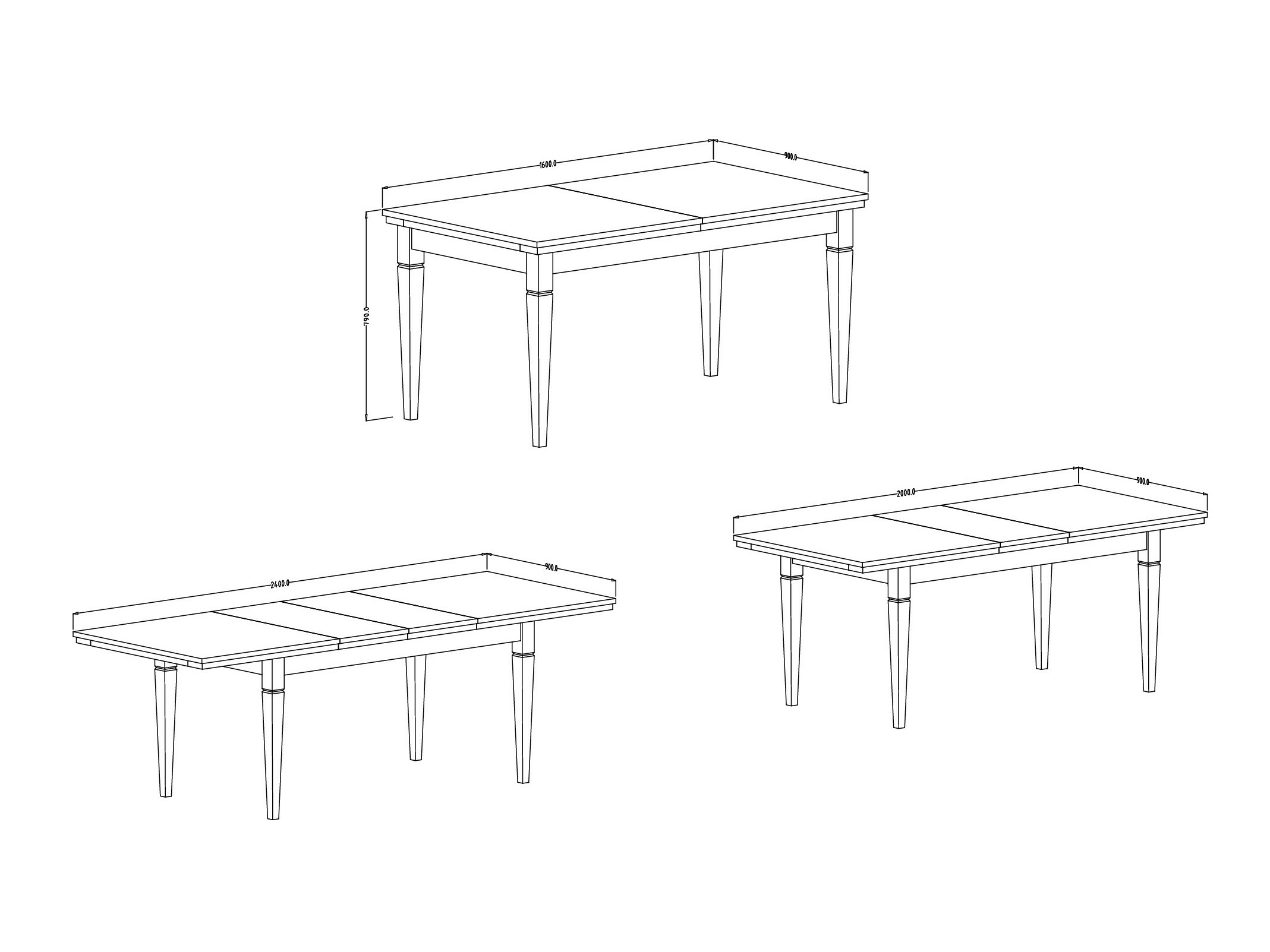 Galds Tolnue 107 (Tumši zaļš + Lefkas ozols)