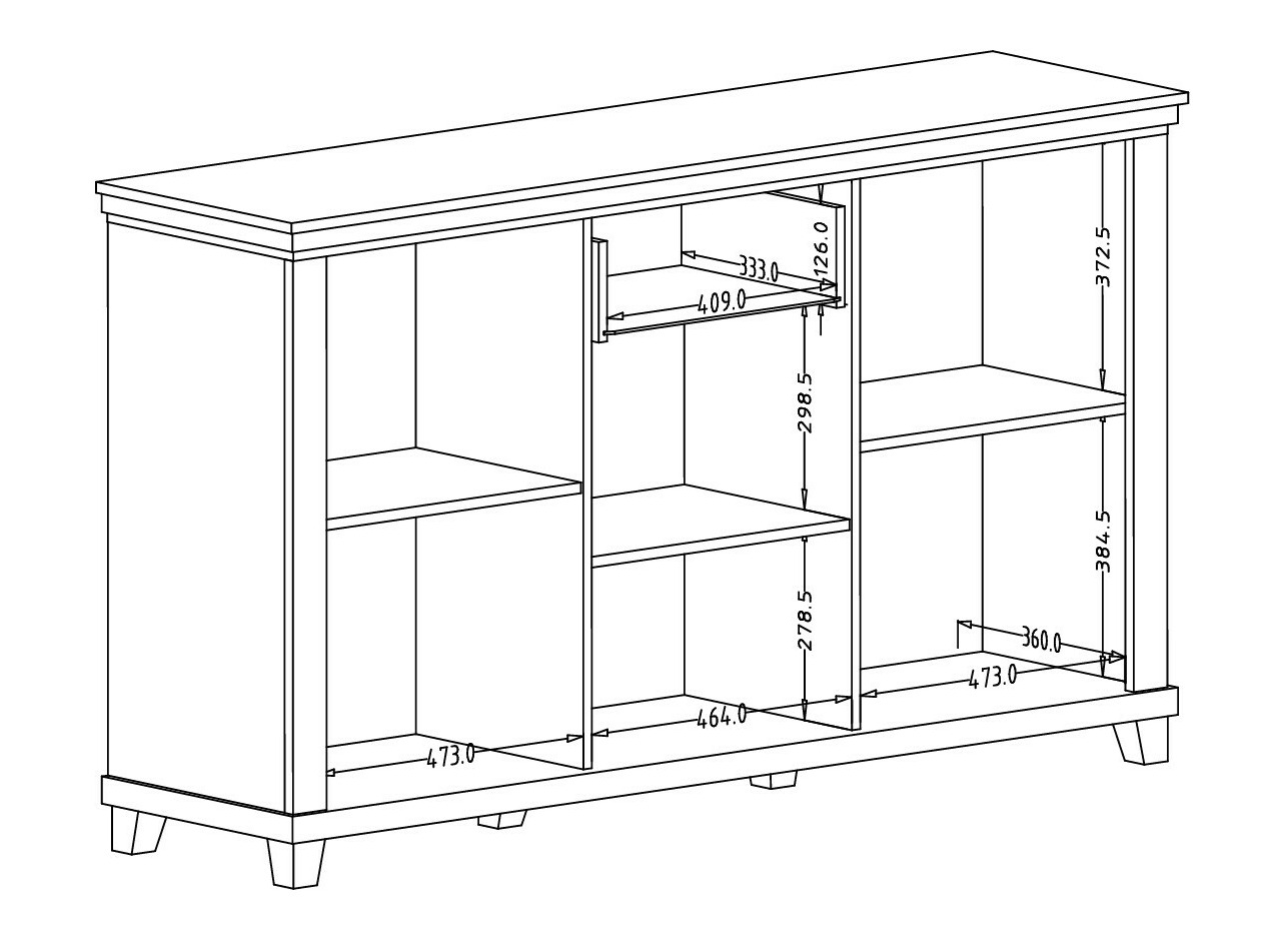 Kомод Tolnue 106 (Светло-бежевый + Дуб)