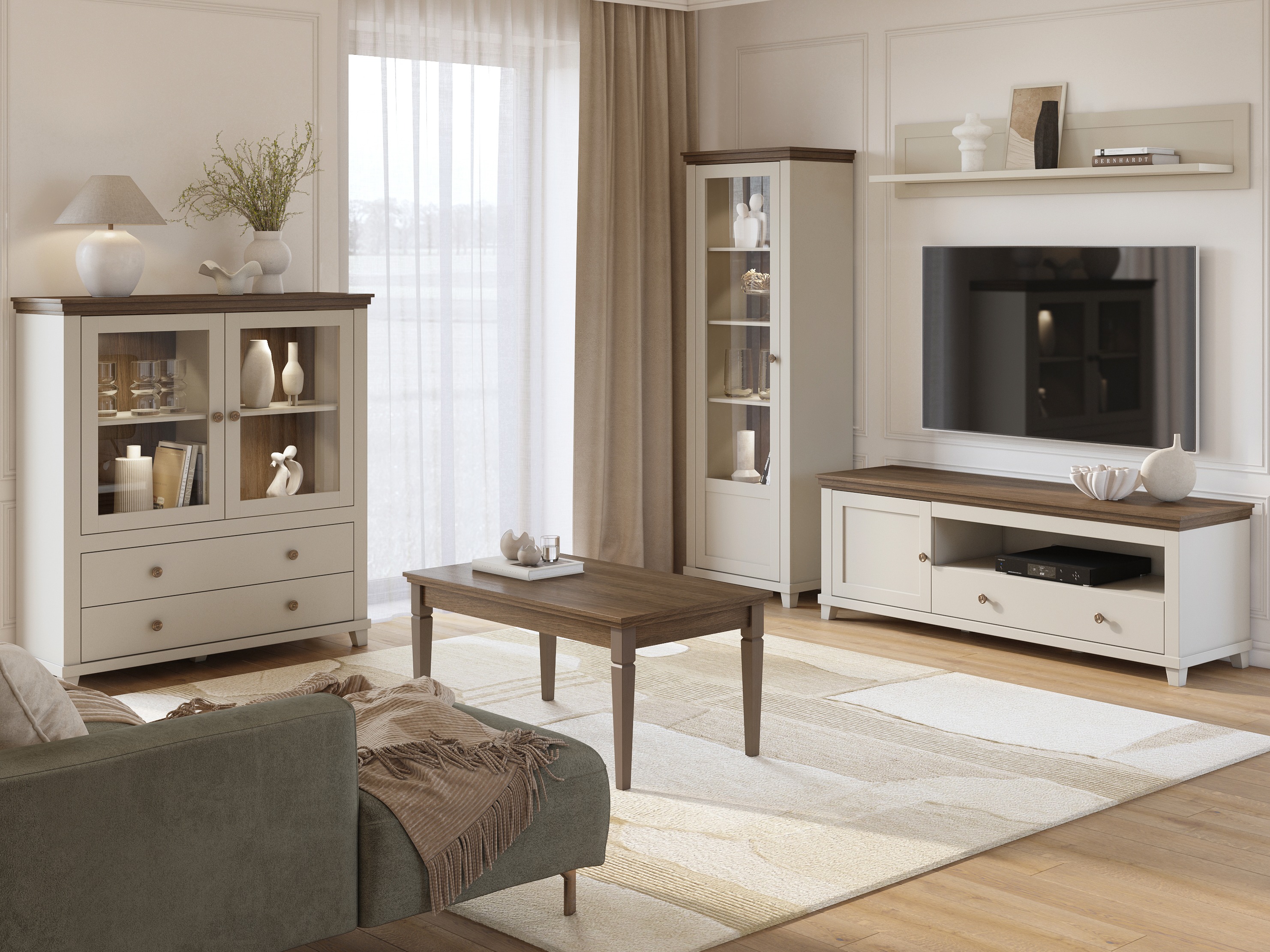 Настенная полка Tolnue 100 (Светло-бежевый)