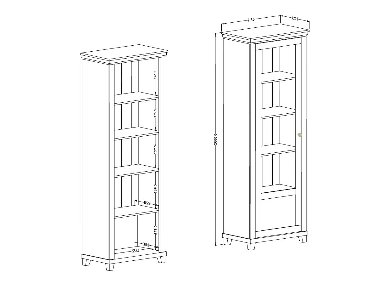 Стеллаж Tolnue 101 (Темно-зеленый + Дуб лефкас)