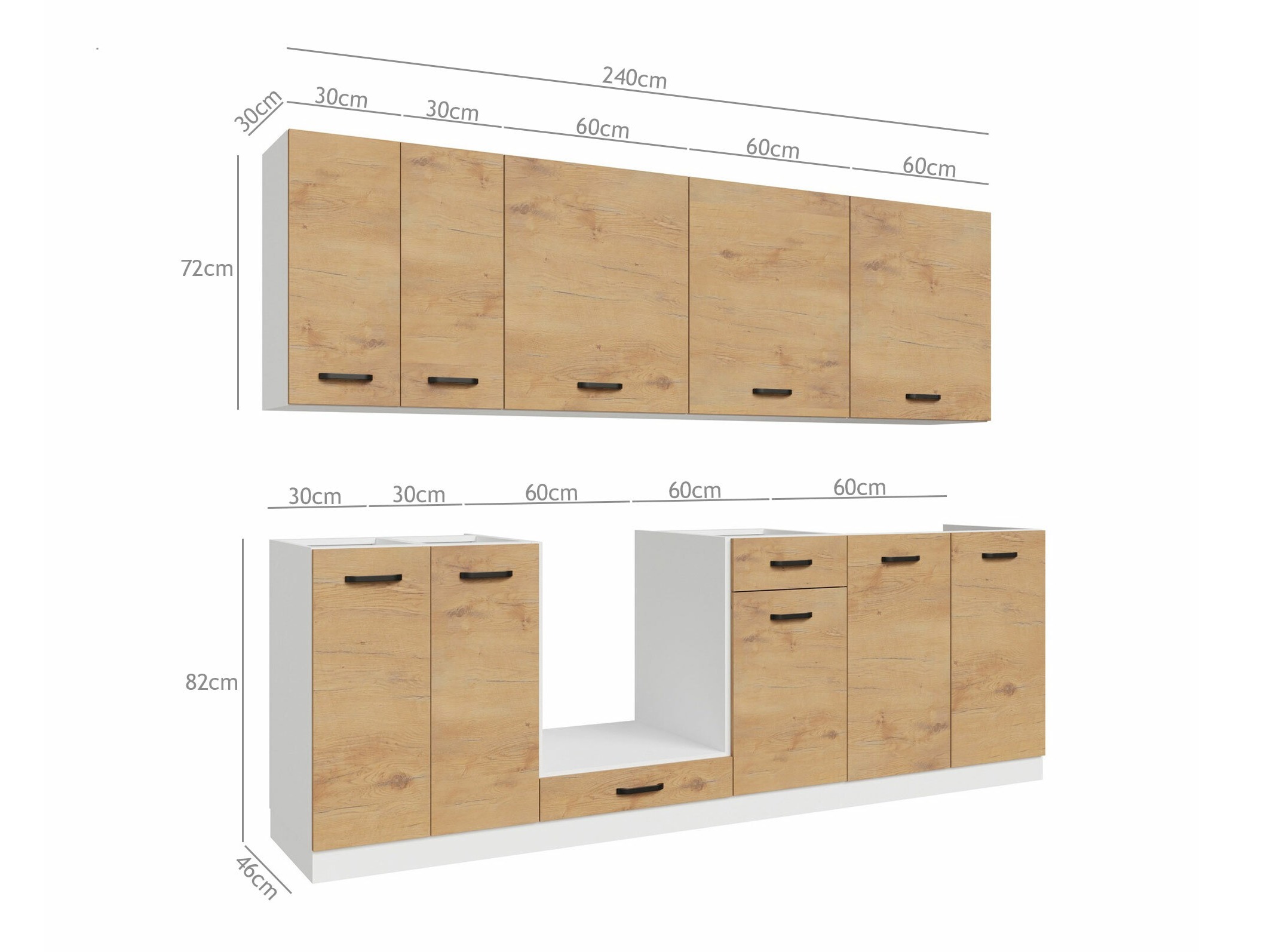 Moduļu virtuves komplekts Amper Lancelot 170
