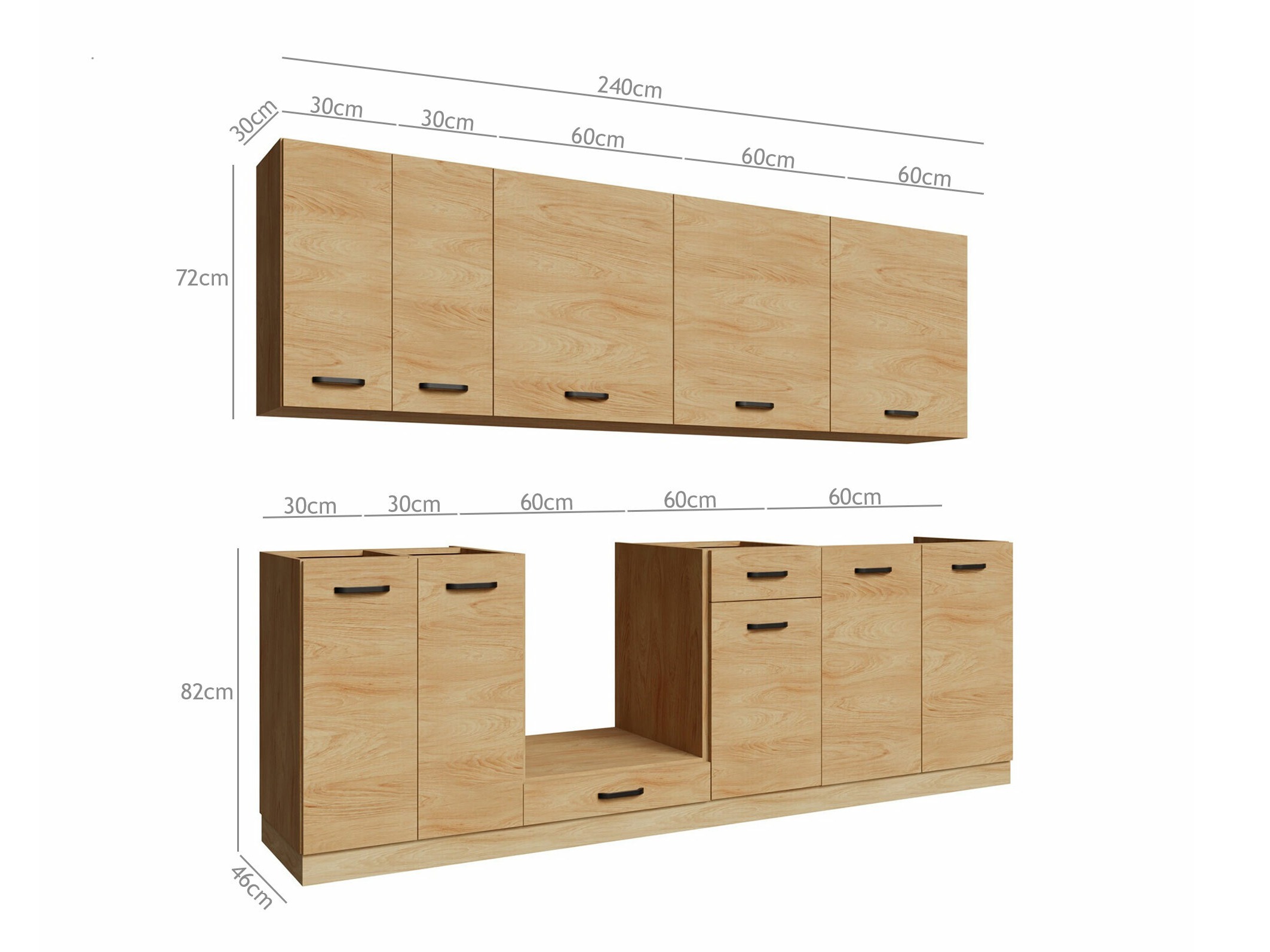 Moduļu virtuves komplekts Amper Lancelot 172