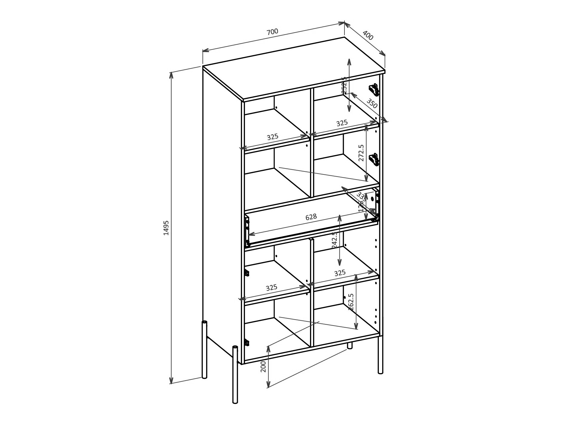 Plaukts Levtenu 120 (Ozols)