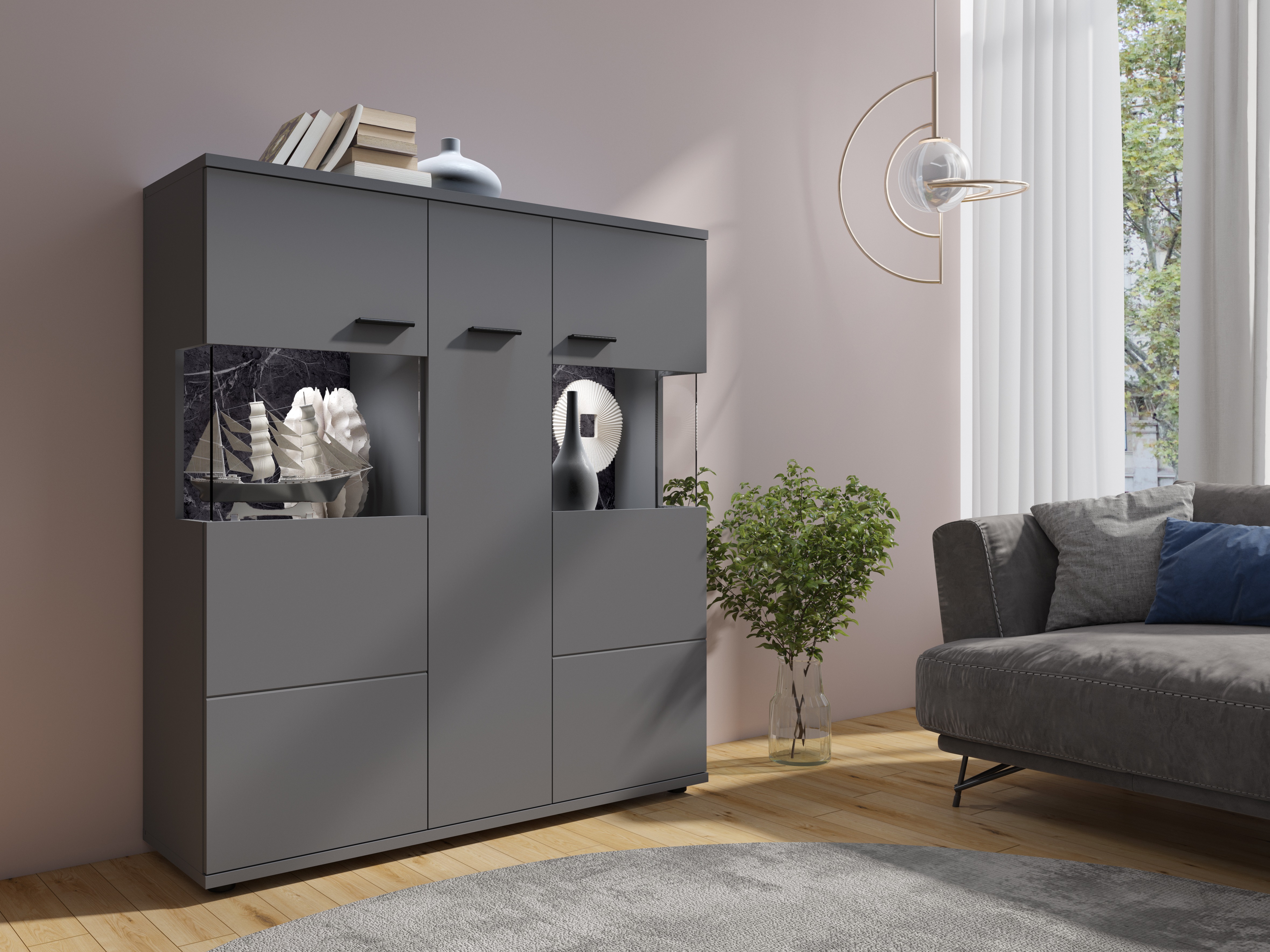 Plaukts Ontario 169 (Grafīts)