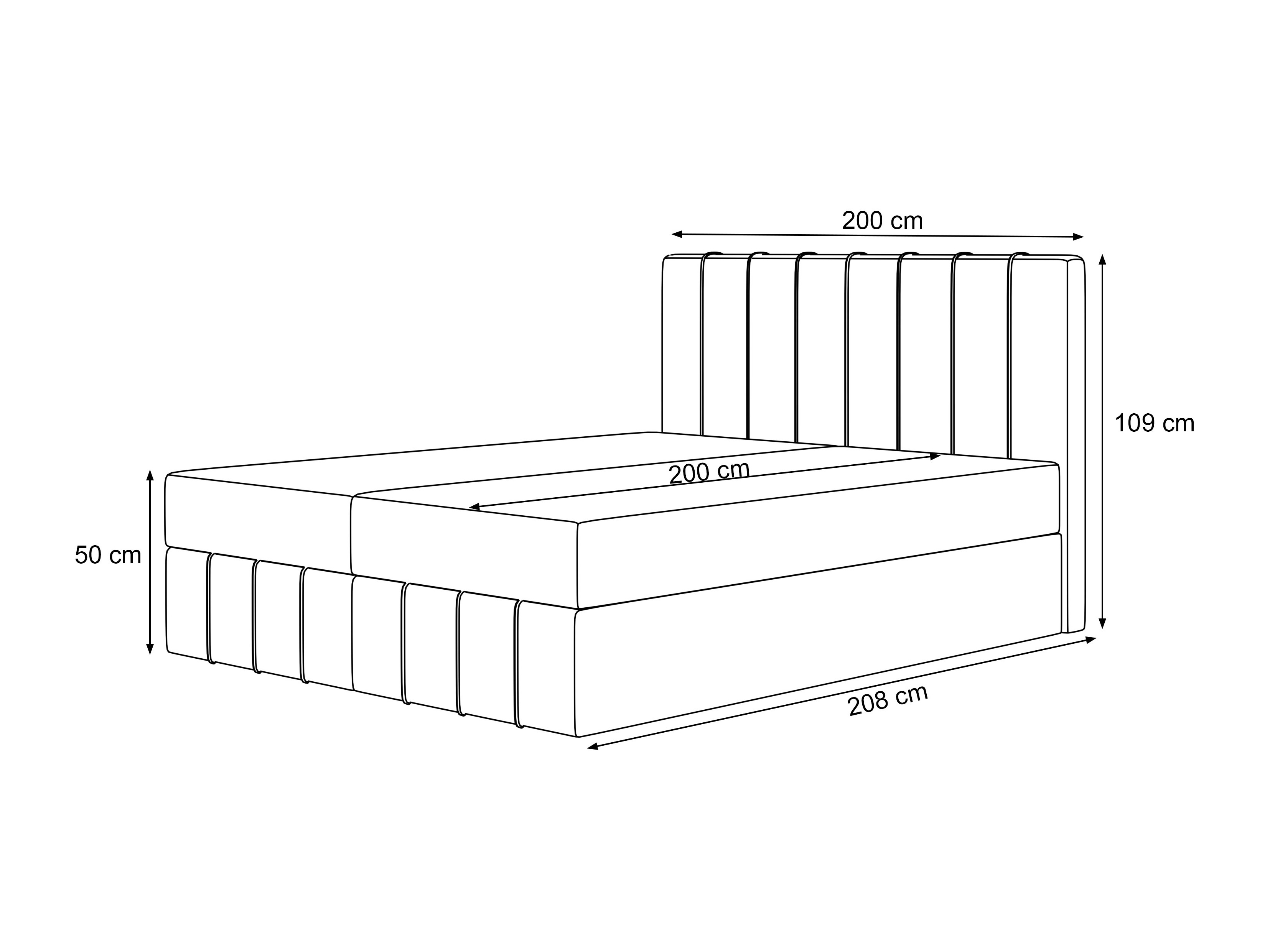 Kontinentālā gulta Martinez 125 (Pianav 18)