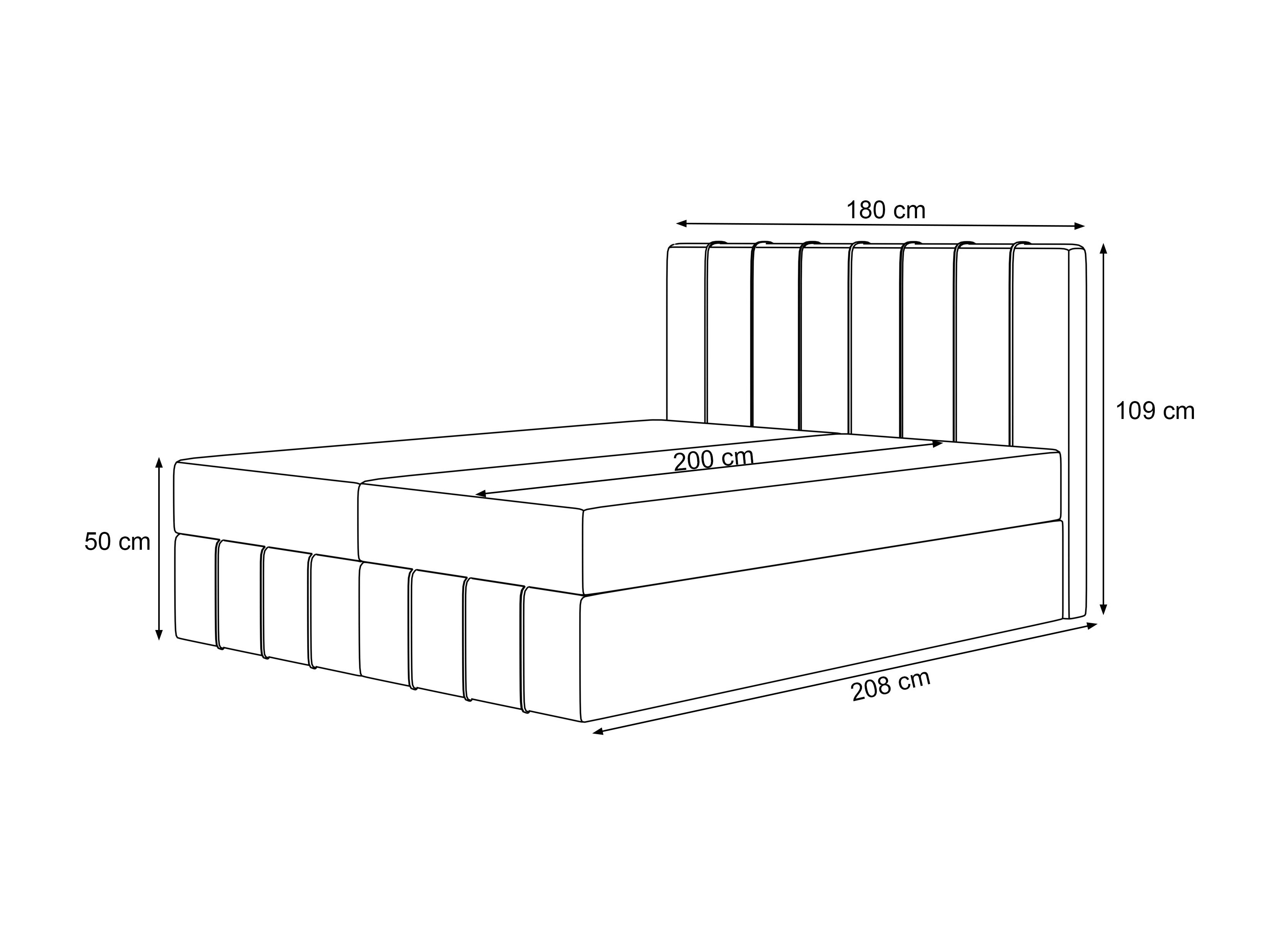 Kontinentālā gulta Martinez 125 (Pianav 18)