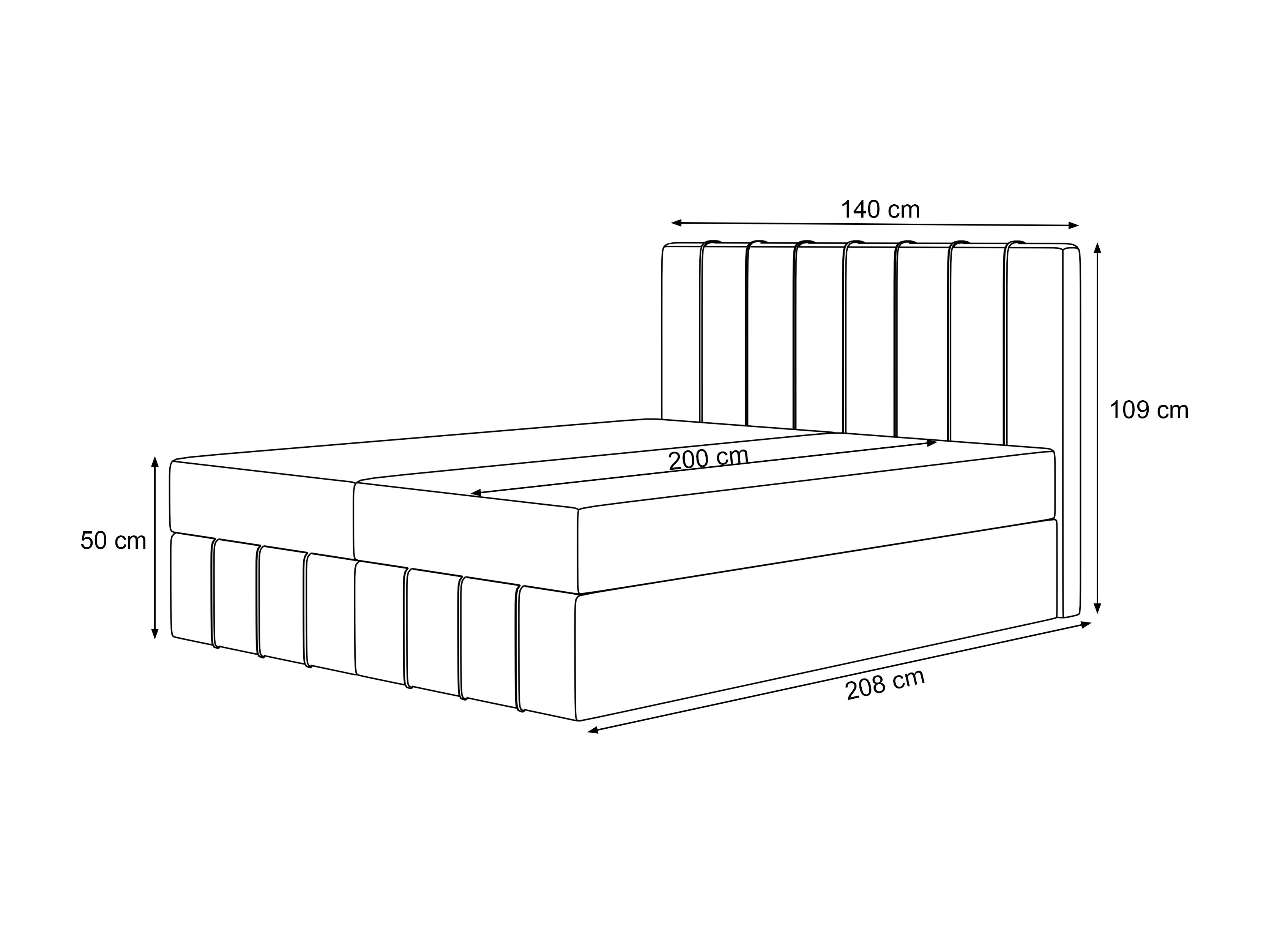 Kontinentālā gulta Martinez 125 (Pianav 18)