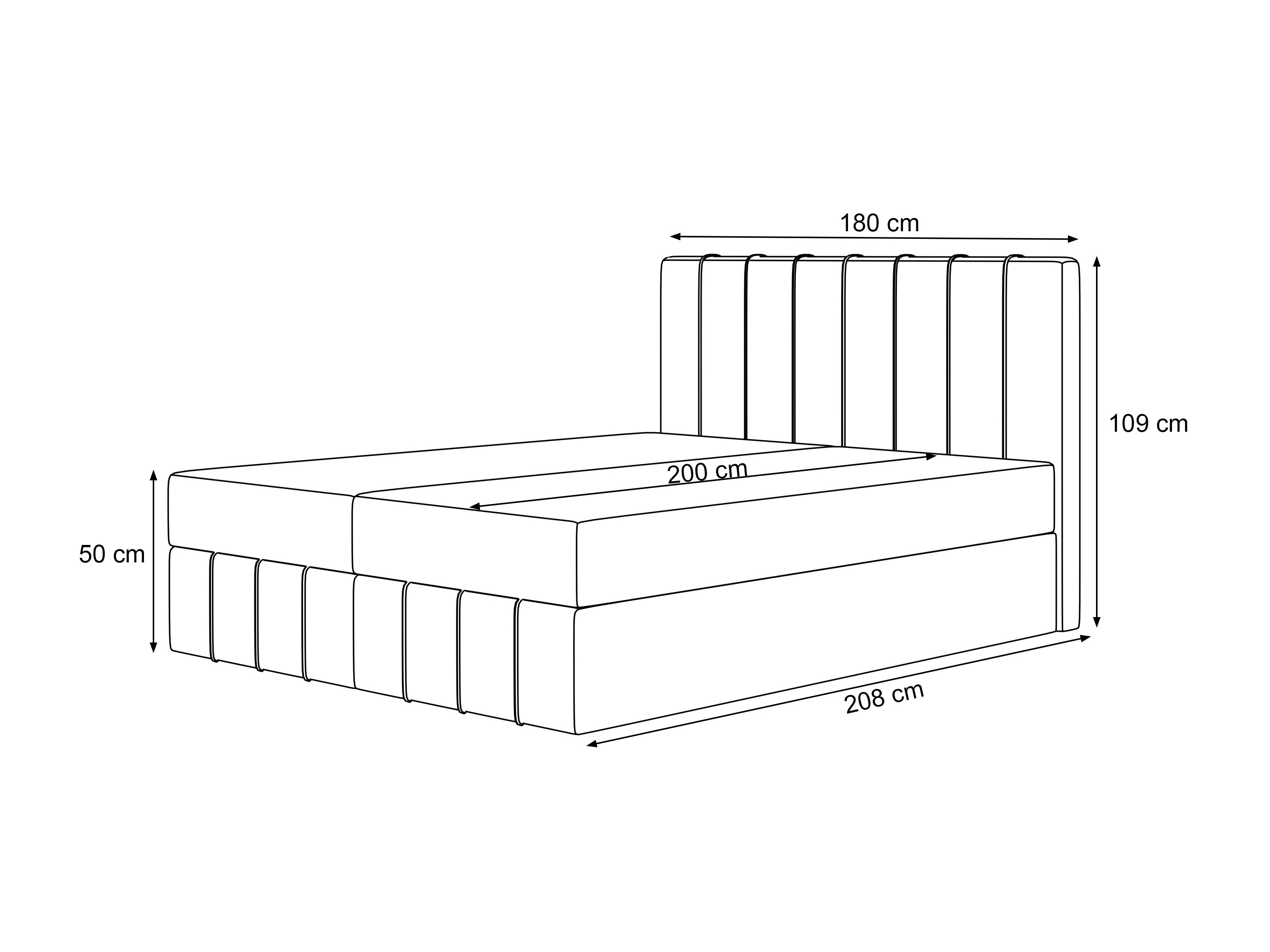 Kontinentālā gulta Martinez 125 (Pianav 26)