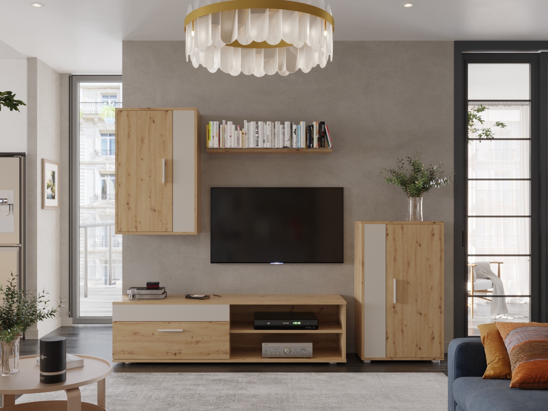 Viesistabas komplekts Houston 2087 (Artisan ozols + Kašmirs)