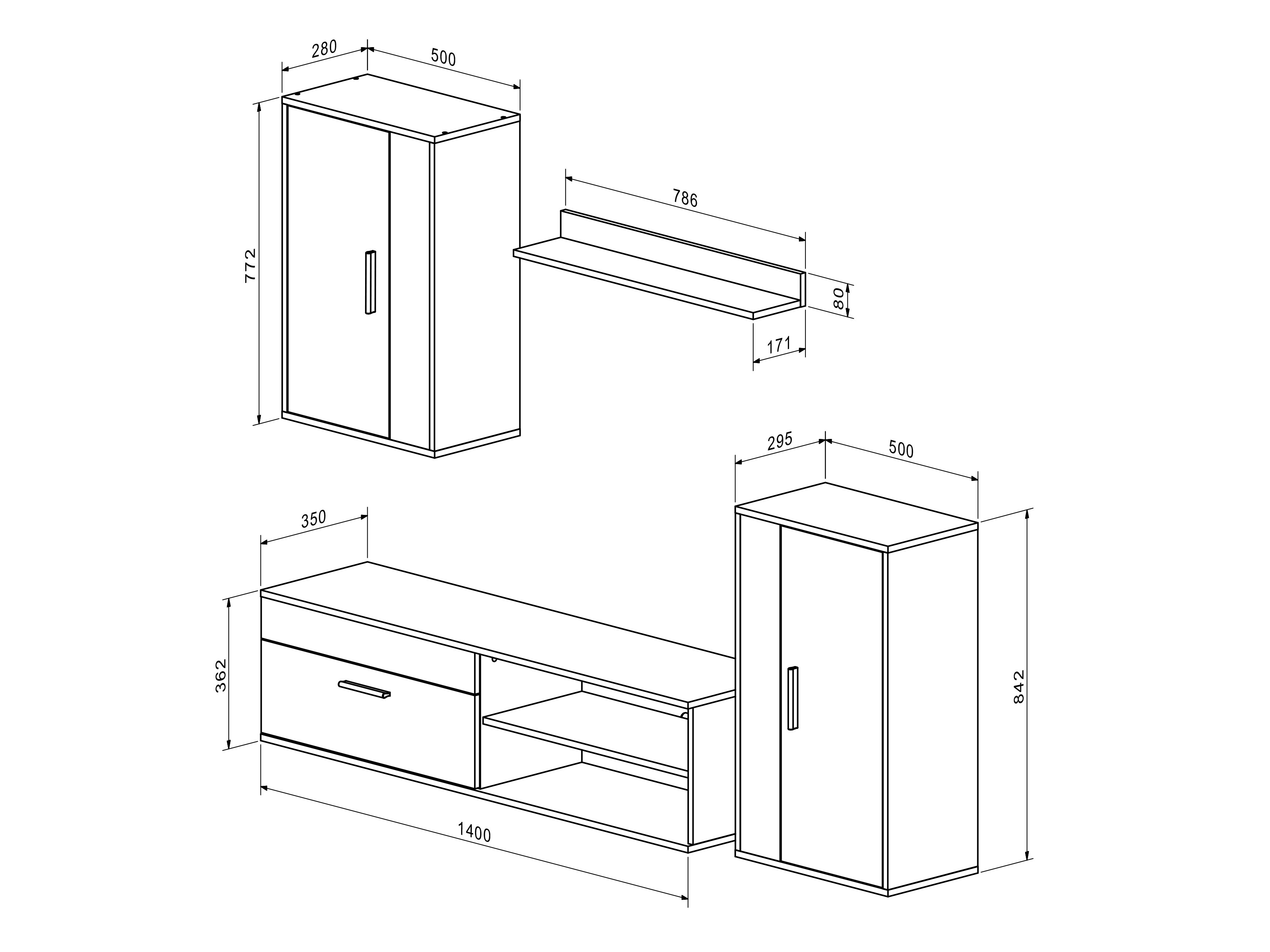 Viesistabas komplekts Houston 2087 (Artisan ozols + Kašmirs)